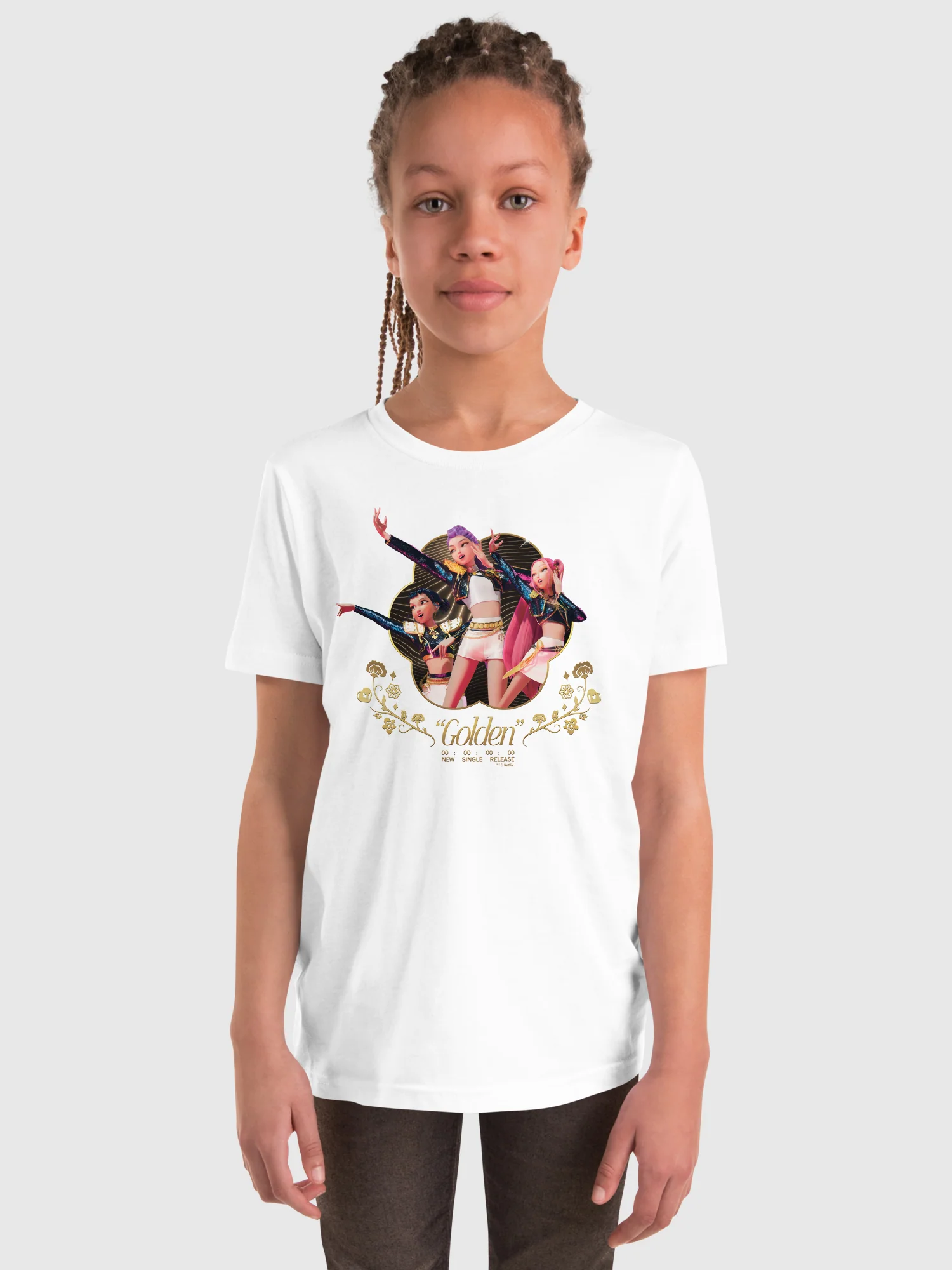 KPop Demon Hunters Kids T-Shirt Golden Release - Image 4