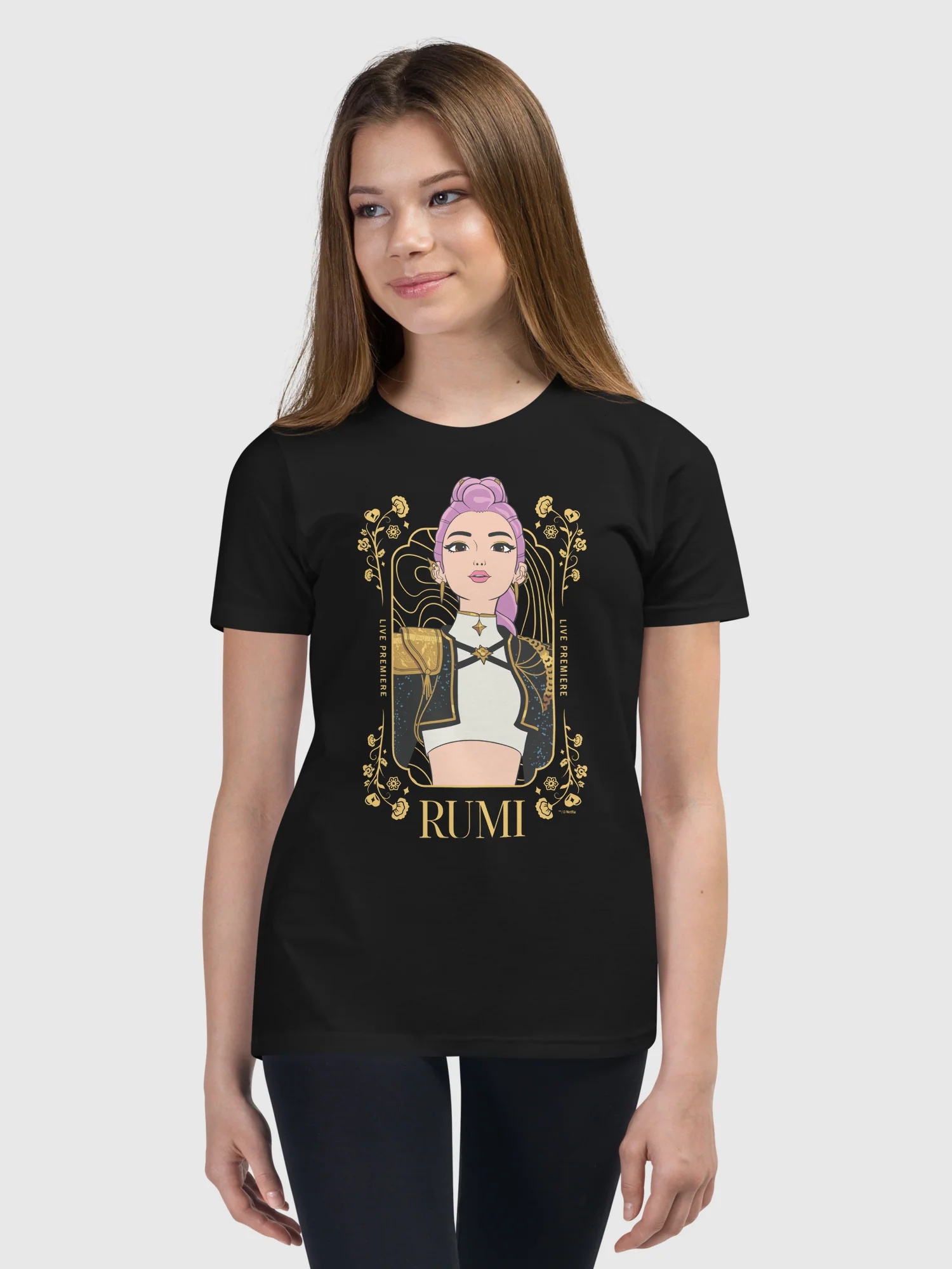 KPop Demon Hunters Kids T-Shirt Rumi Golden - Image 3