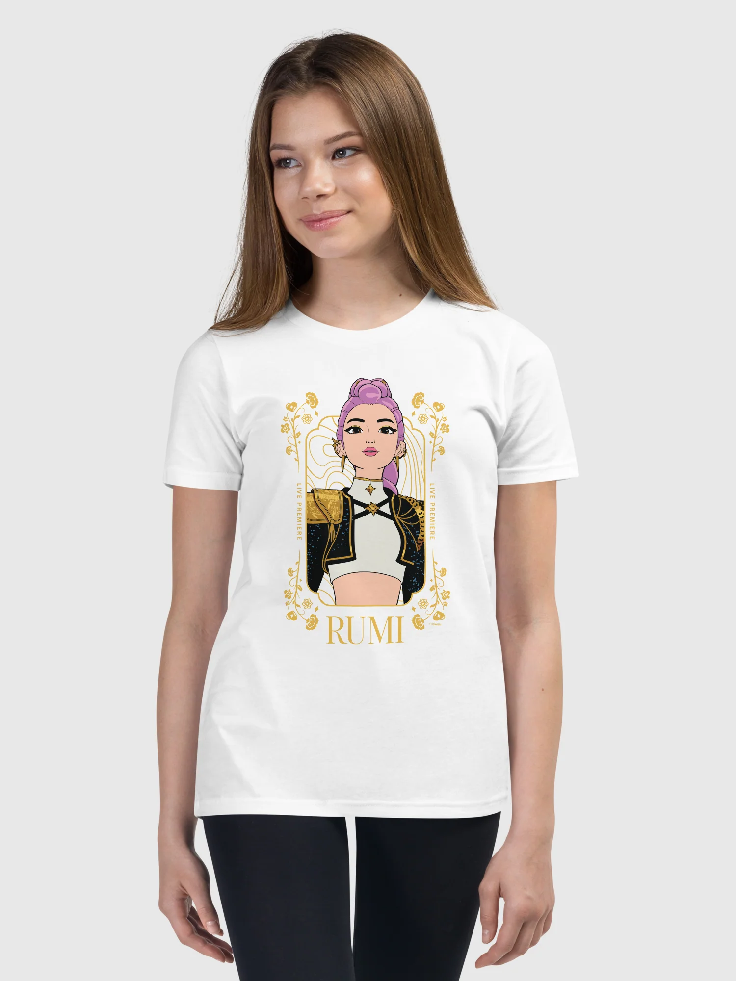 KPop Demon Hunters Kids T-Shirt Rumi Golden - Image 4