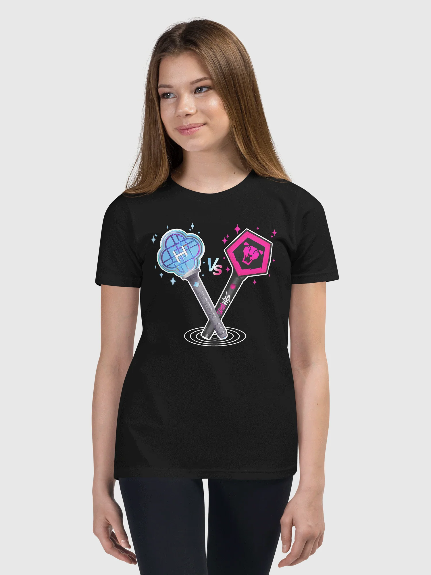 KPop Demon Hunters Light Sticks Kids T-Shirt - Image 2