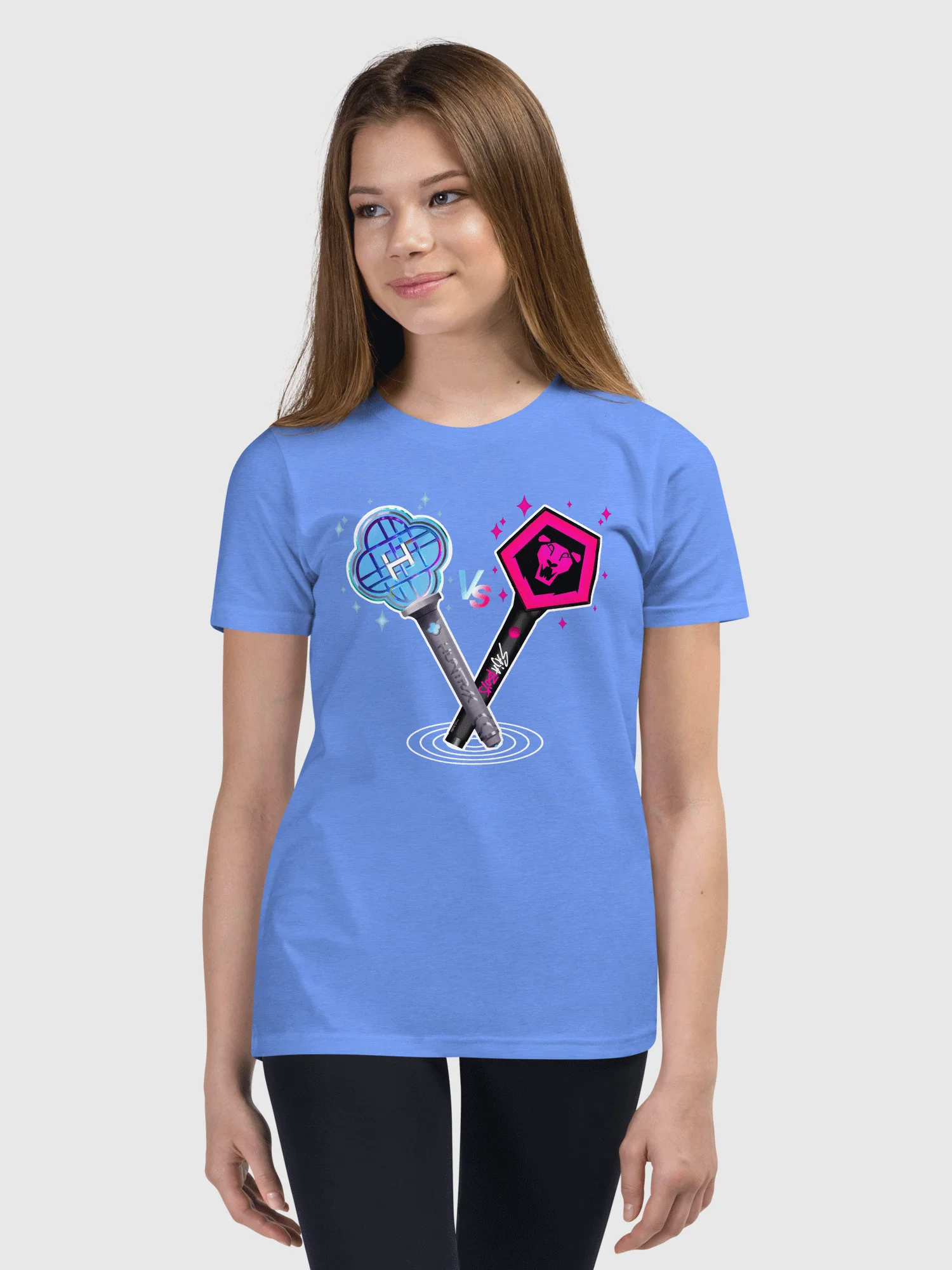 KPop Demon Hunters Light Sticks Kids T-Shirt - Image 4