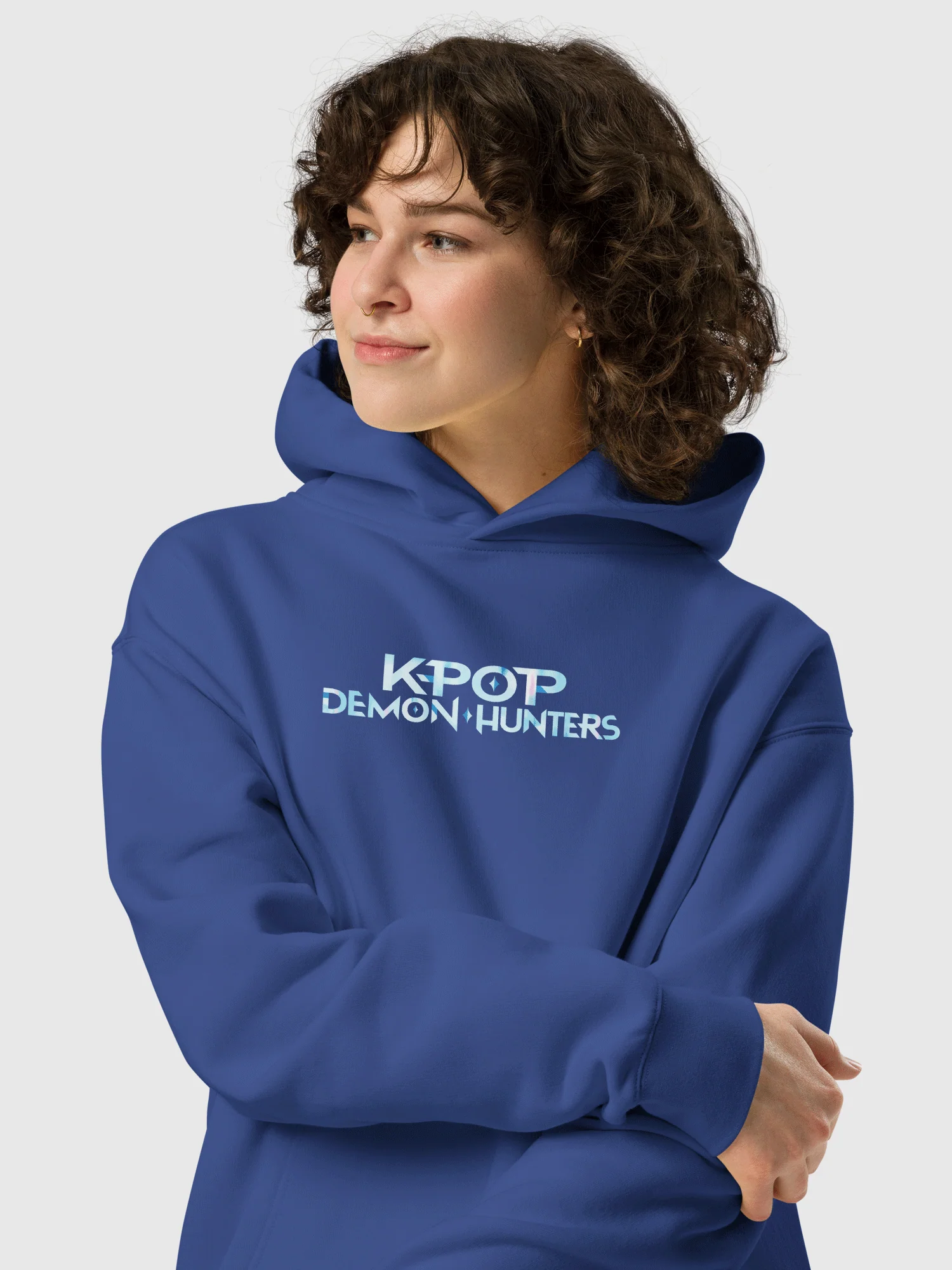 KPop Demon Hunters Light Sticks Oversized Hoodie - Image 8