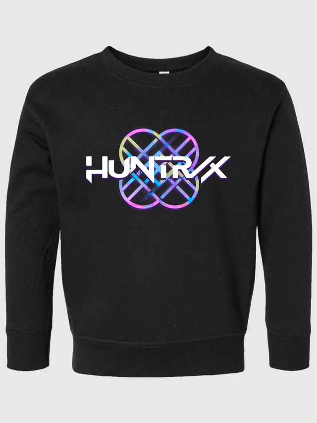 KPop Demon Hunters Logo Toddler Crewneck Sweatshirt HUNTR/X - Image 3