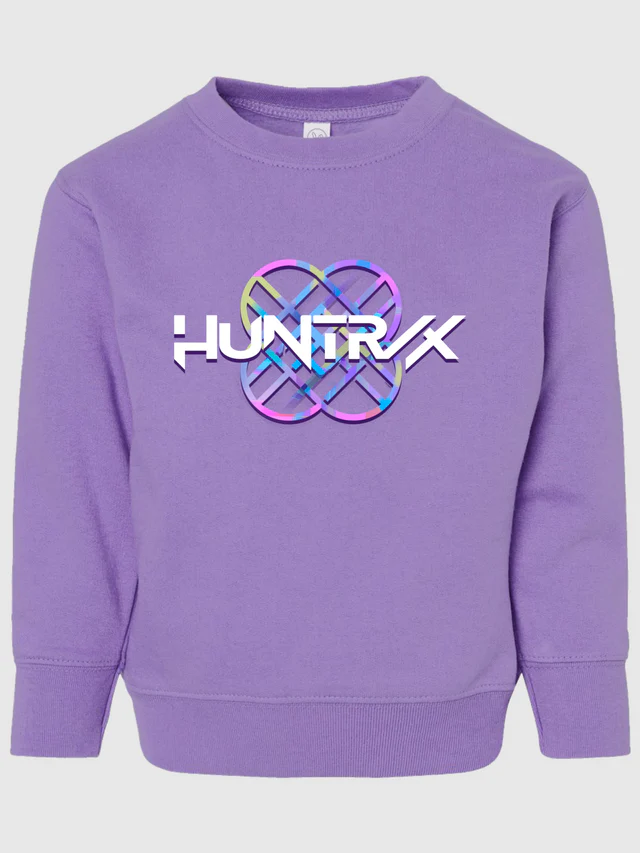KPop Demon Hunters Logo Toddler Crewneck Sweatshirt HUNTR/X - Image 4