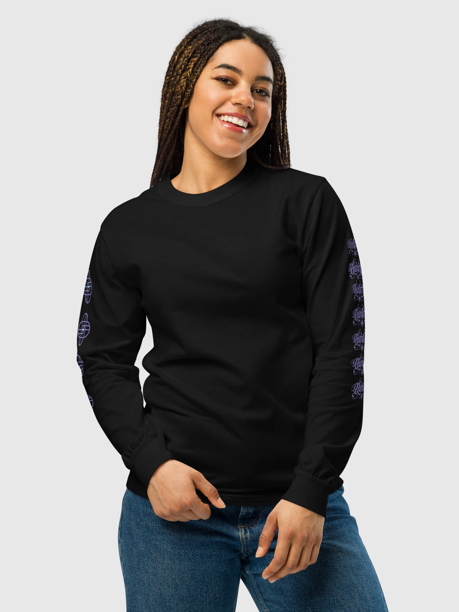KPop Demon Hunters Long Sleeve T-Shirt HUNTR/X Logo - Image 4