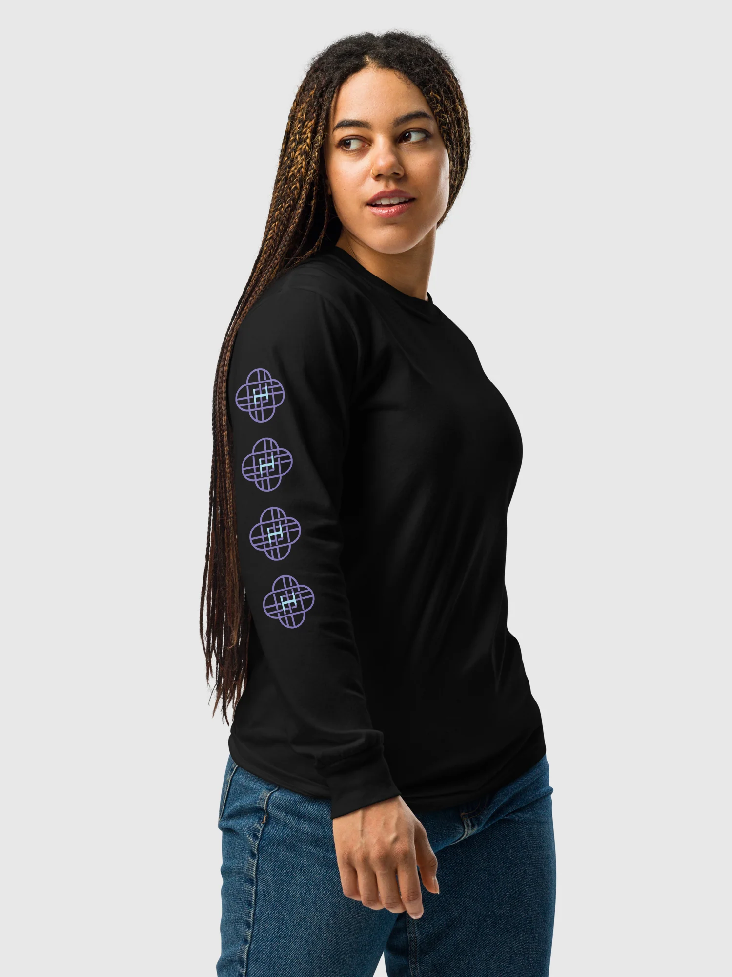 KPop Demon Hunters Long Sleeve T-Shirt HUNTR/X Logo - Image 5