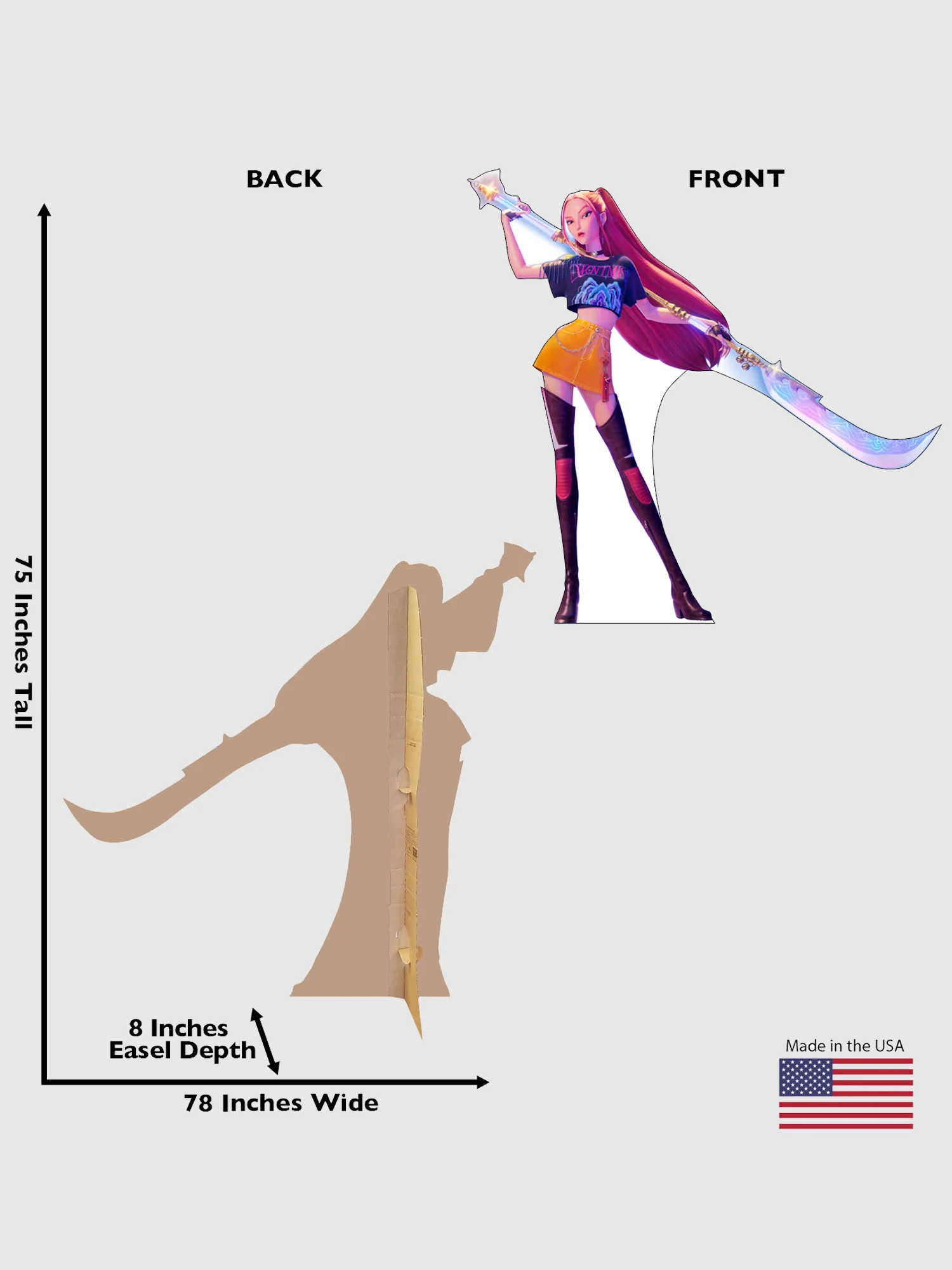 KPop Demon Hunters Mira Cardboard Cutout Standee - Image 3