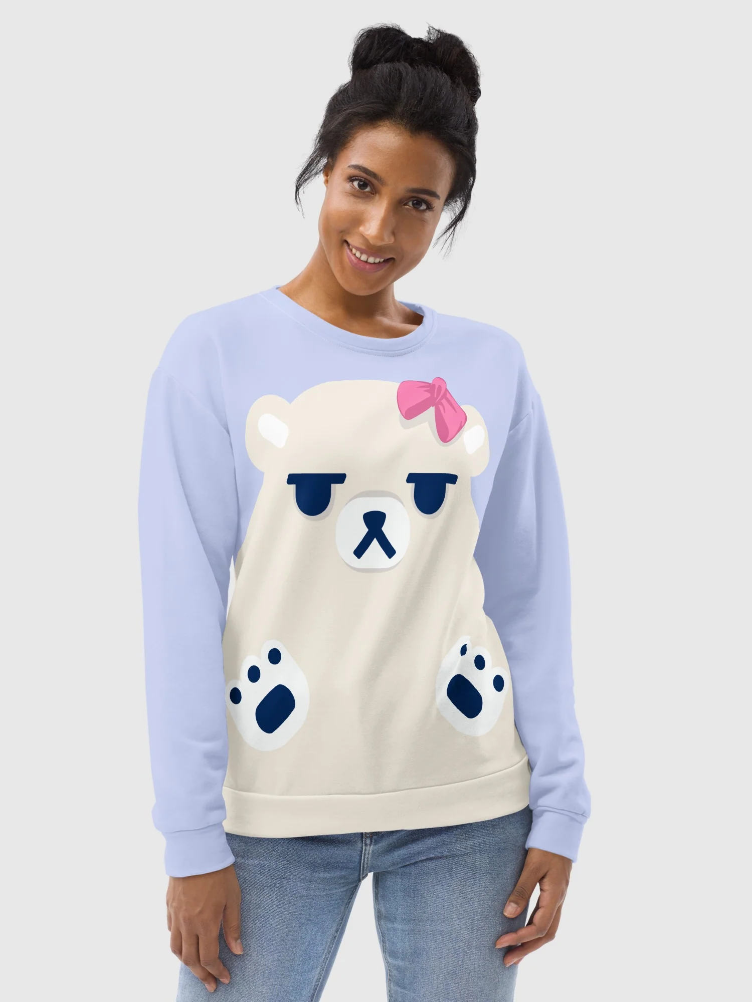 KPop Demon Hunters Mira's Polar Bear Sweatshirt - Image 6