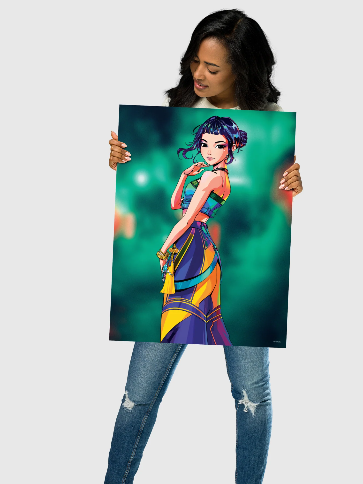 KPop Demon Hunters Poster Zoey Electric Summer - Image 2
