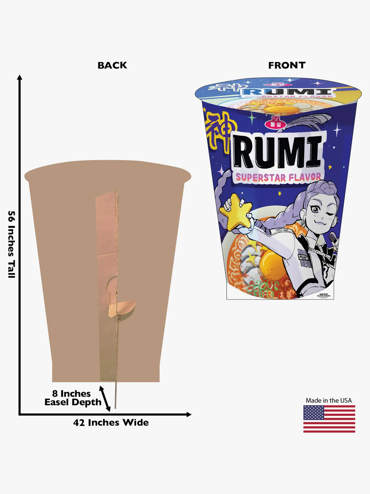 KPop Demon Hunters Standee Rumi Ramyeon - Image 3