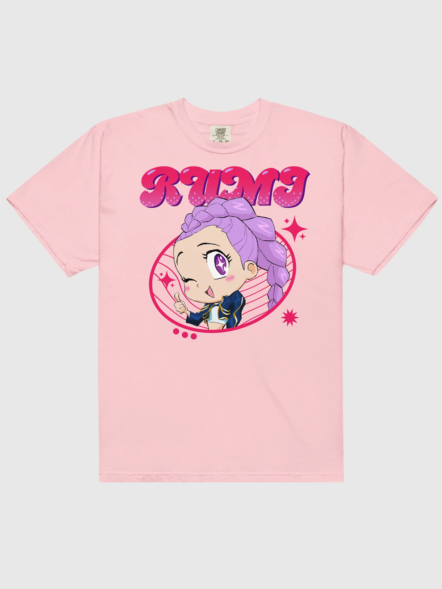 KPop Demon Hunters Rumi Chibi Comfort Colors T-Shirt - Image 5