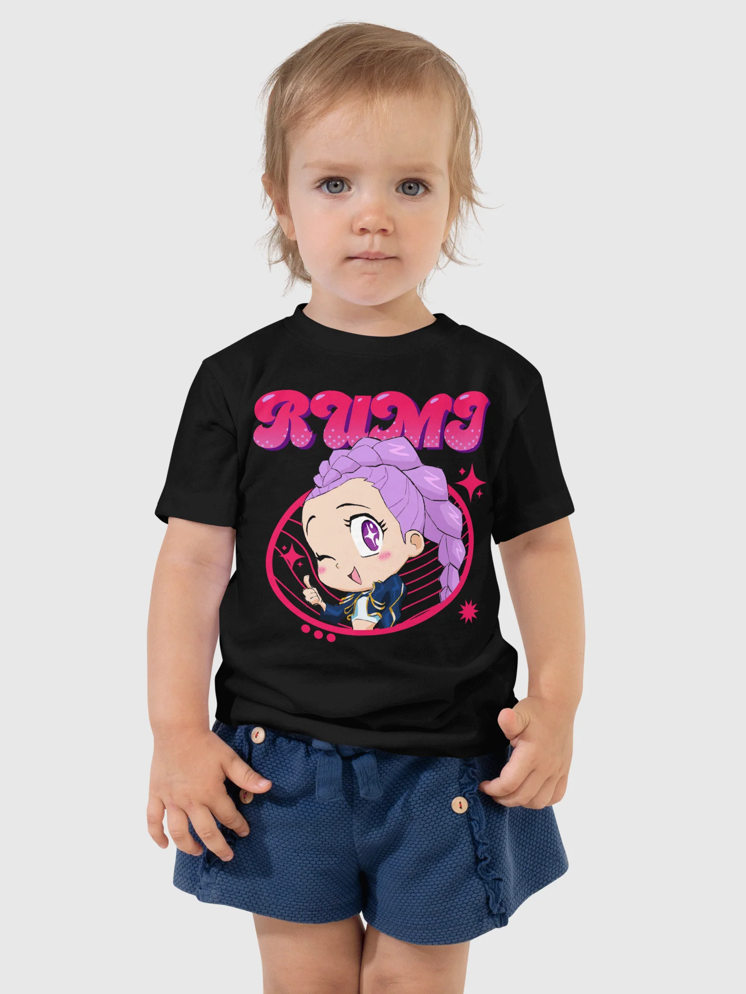 KPop Demon Hunters Rumi Chibi Toddler T-Shirt - Image 2