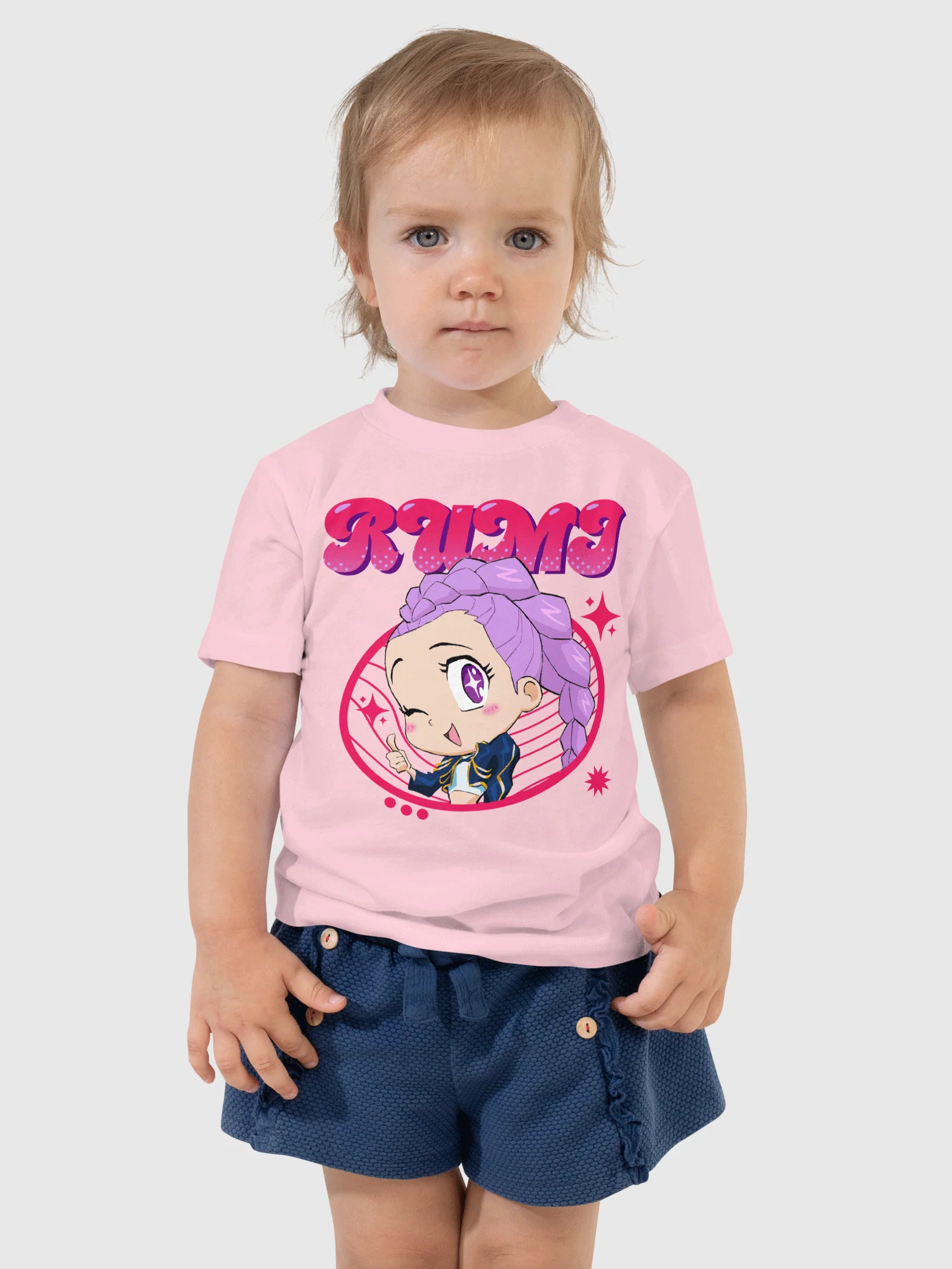 KPop Demon Hunters Rumi Chibi Toddler T-Shirt - Image 4
