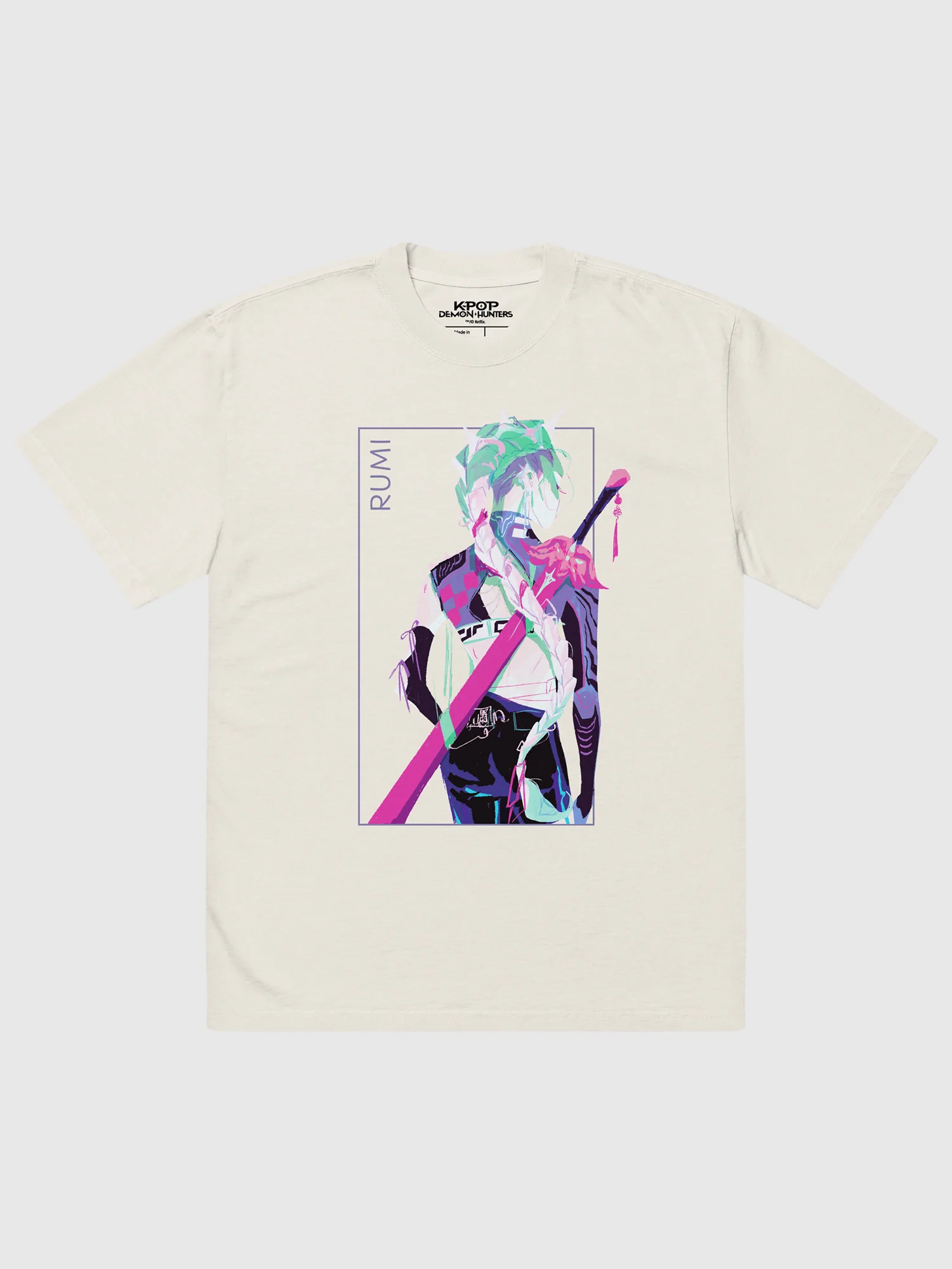 KPop Demon Hunters Rumi Girl Crush Oversized T-Shirt - Image 2