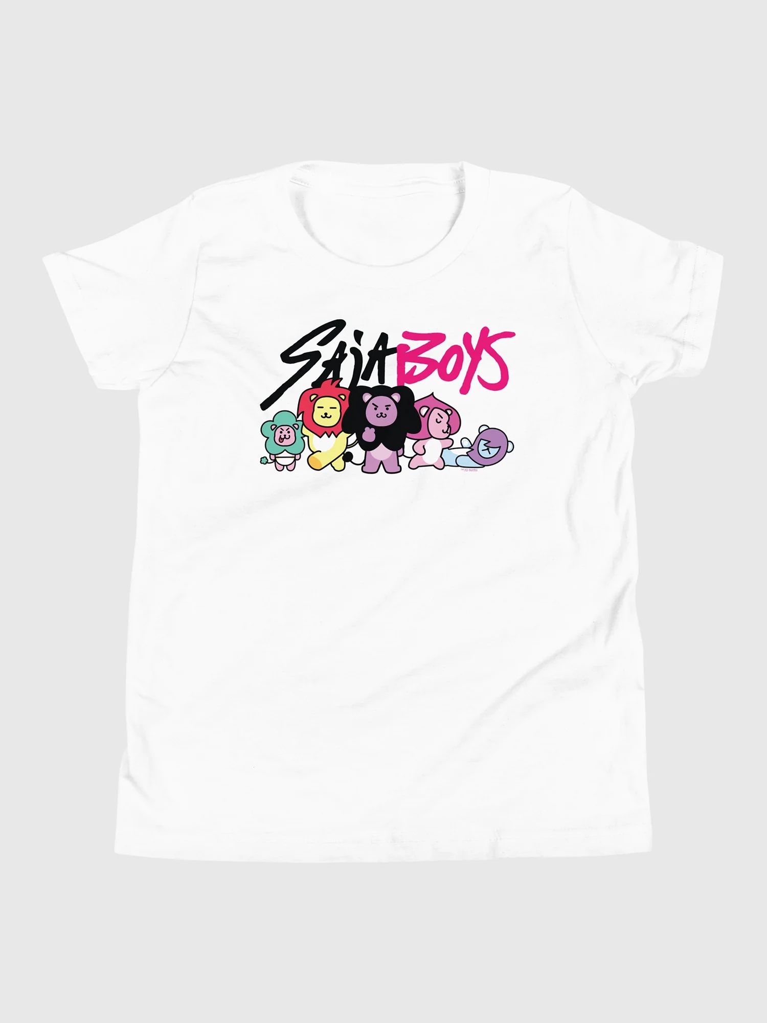 KPop Demon Hunters SAJA BOYS Lion Mascots Kids T-Shirt - Image 3