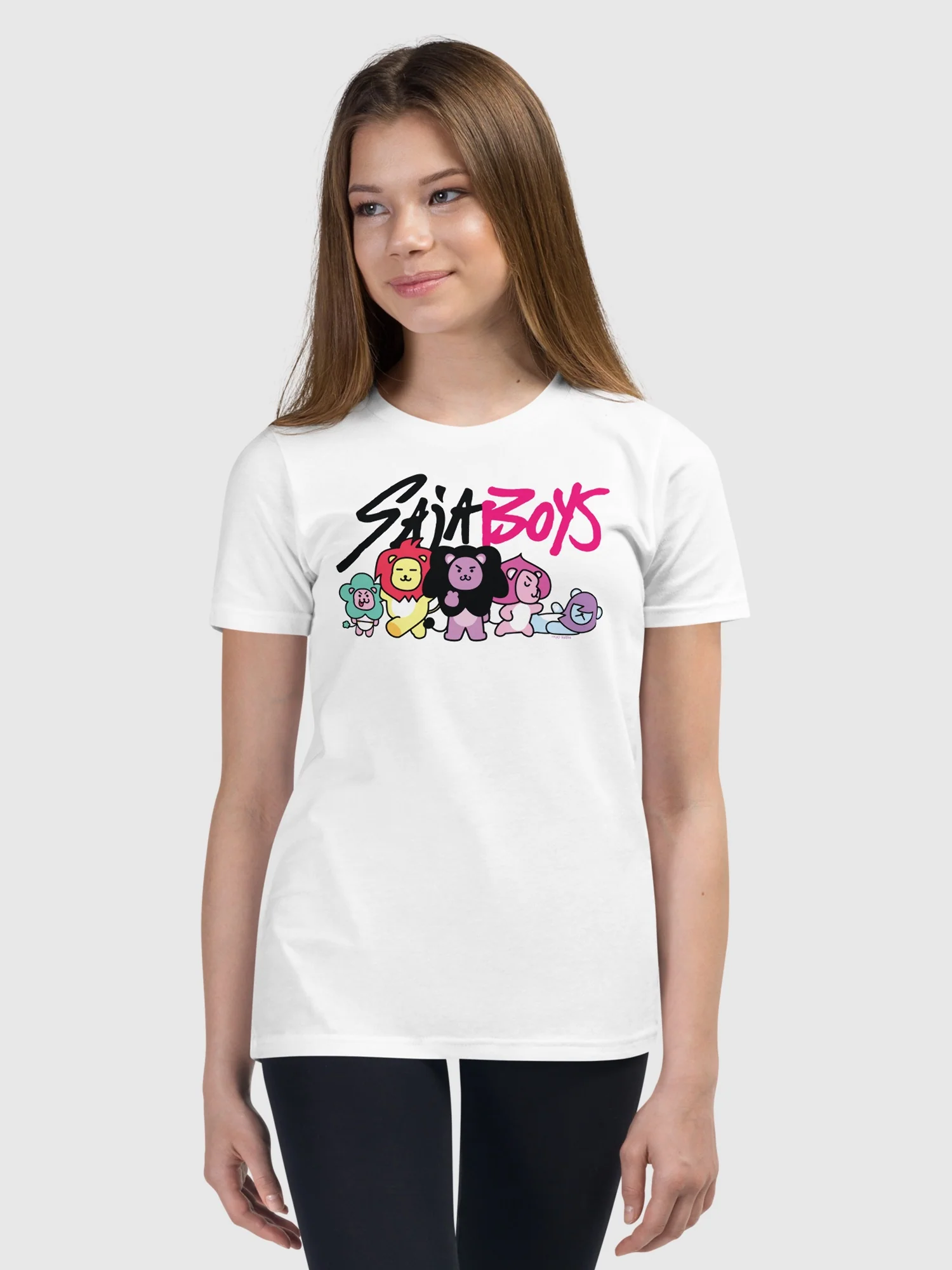 KPop Demon Hunters SAJA BOYS Lion Mascots Kids T-Shirt - Image 4