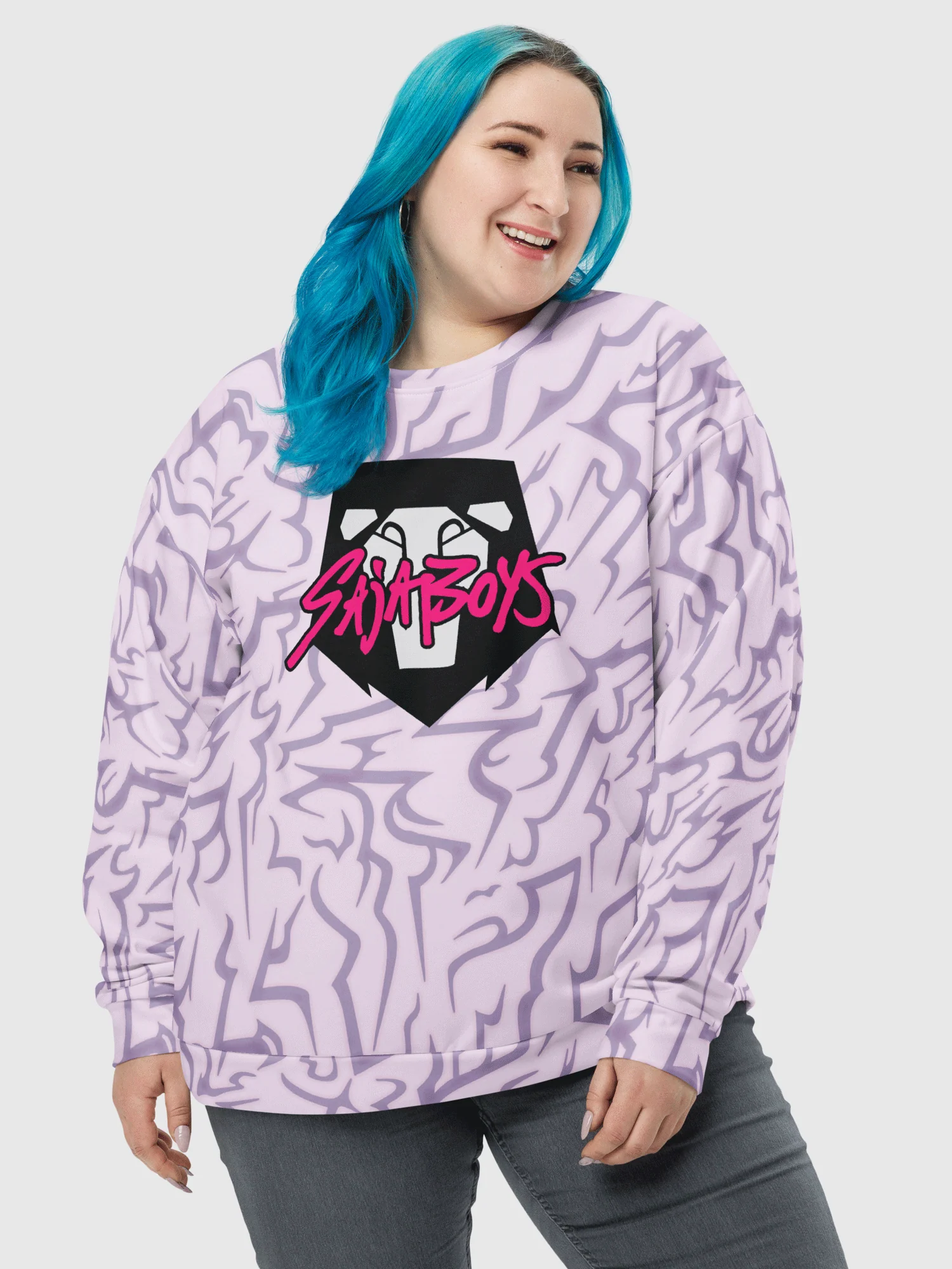 KPop Demon Hunters SAJA BOYS Demon Pattern Sweatshirt - Image 2