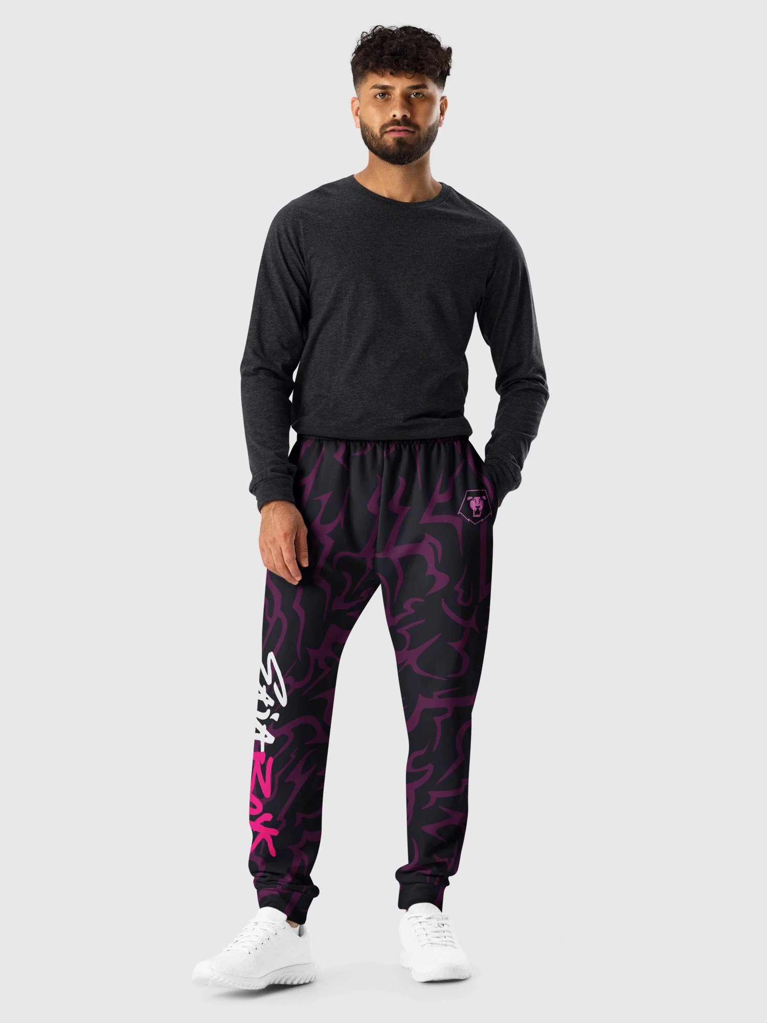 KPop Demon Hunters SAJA BOYS Demon Patterns Mens Joggers - Image 5