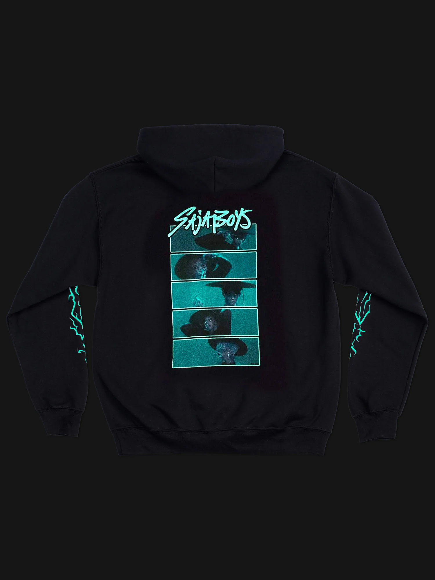 KPop Demon Hunters SAJA BOYS Glow in the Dark Adult Hoodie - Image 3