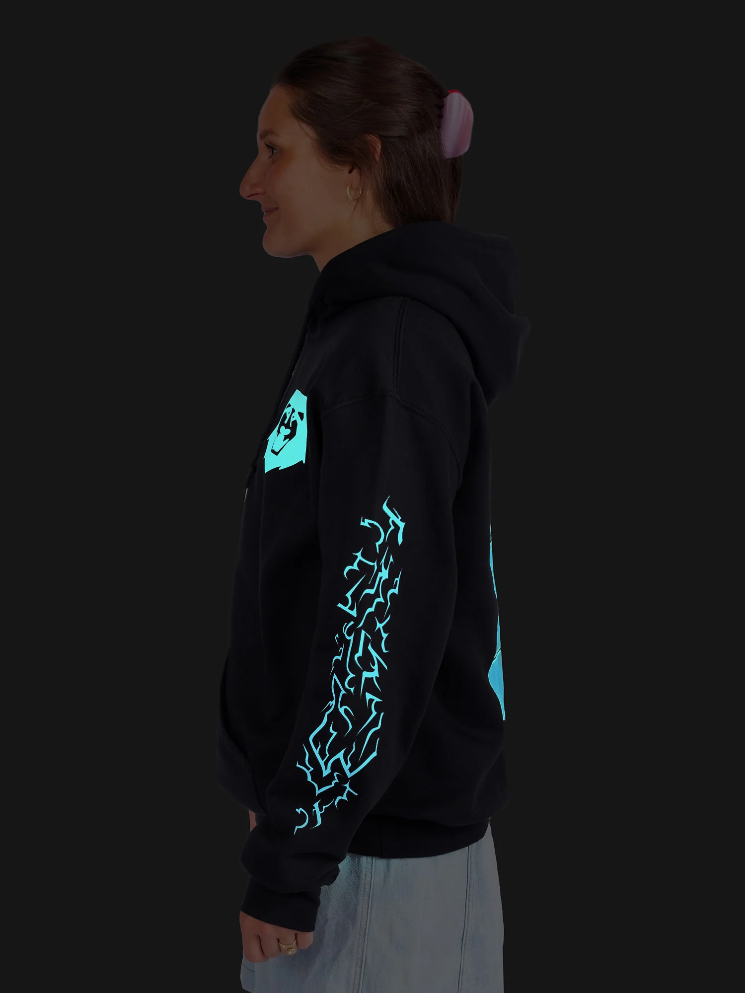 KPop Demon Hunters SAJA BOYS Glow in the Dark Adult Hoodie - Image 8
