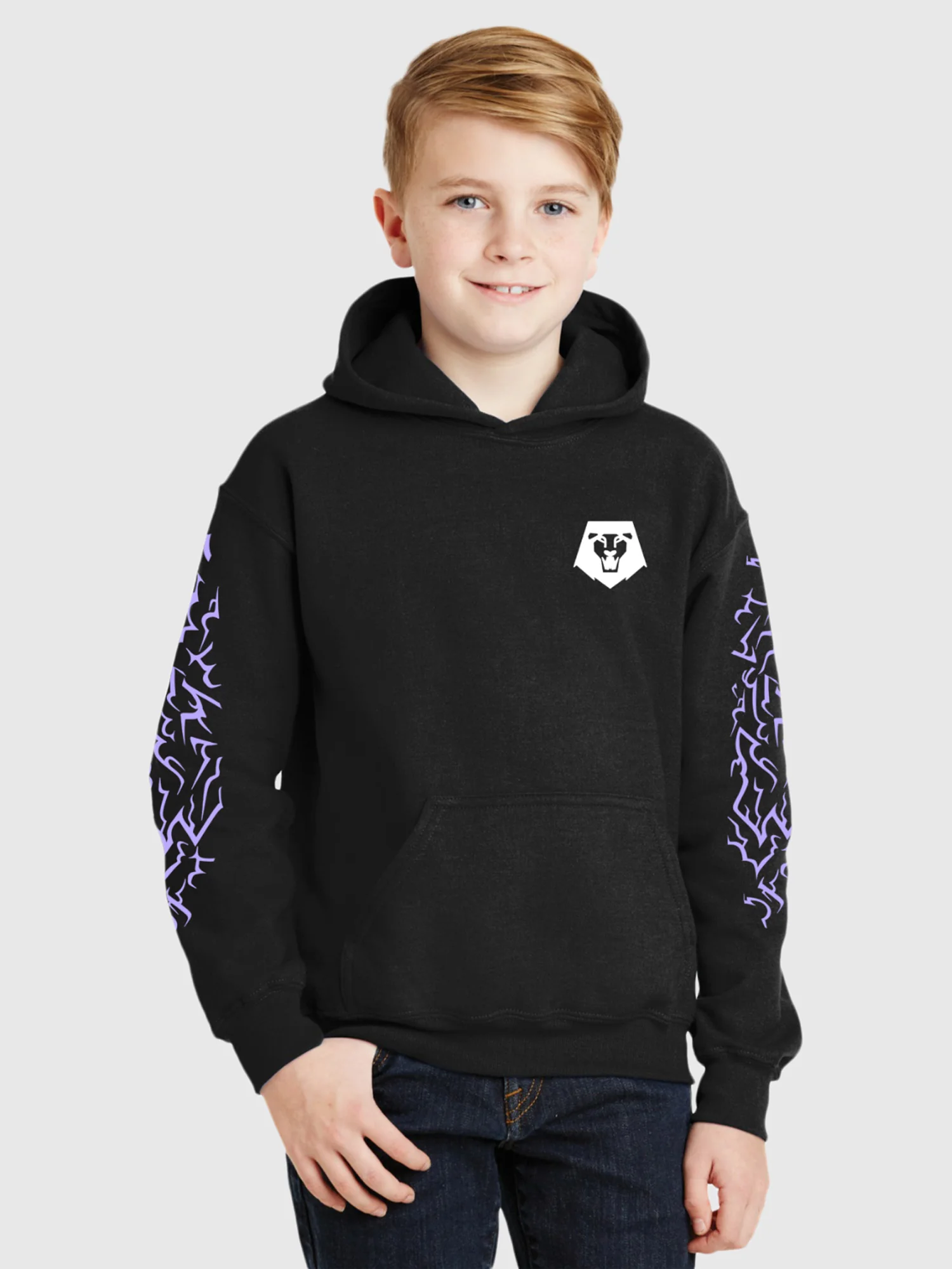 KPop Demon Hunters SAJA BOYS Glow in the Dark Kids Hoodie - Image 10