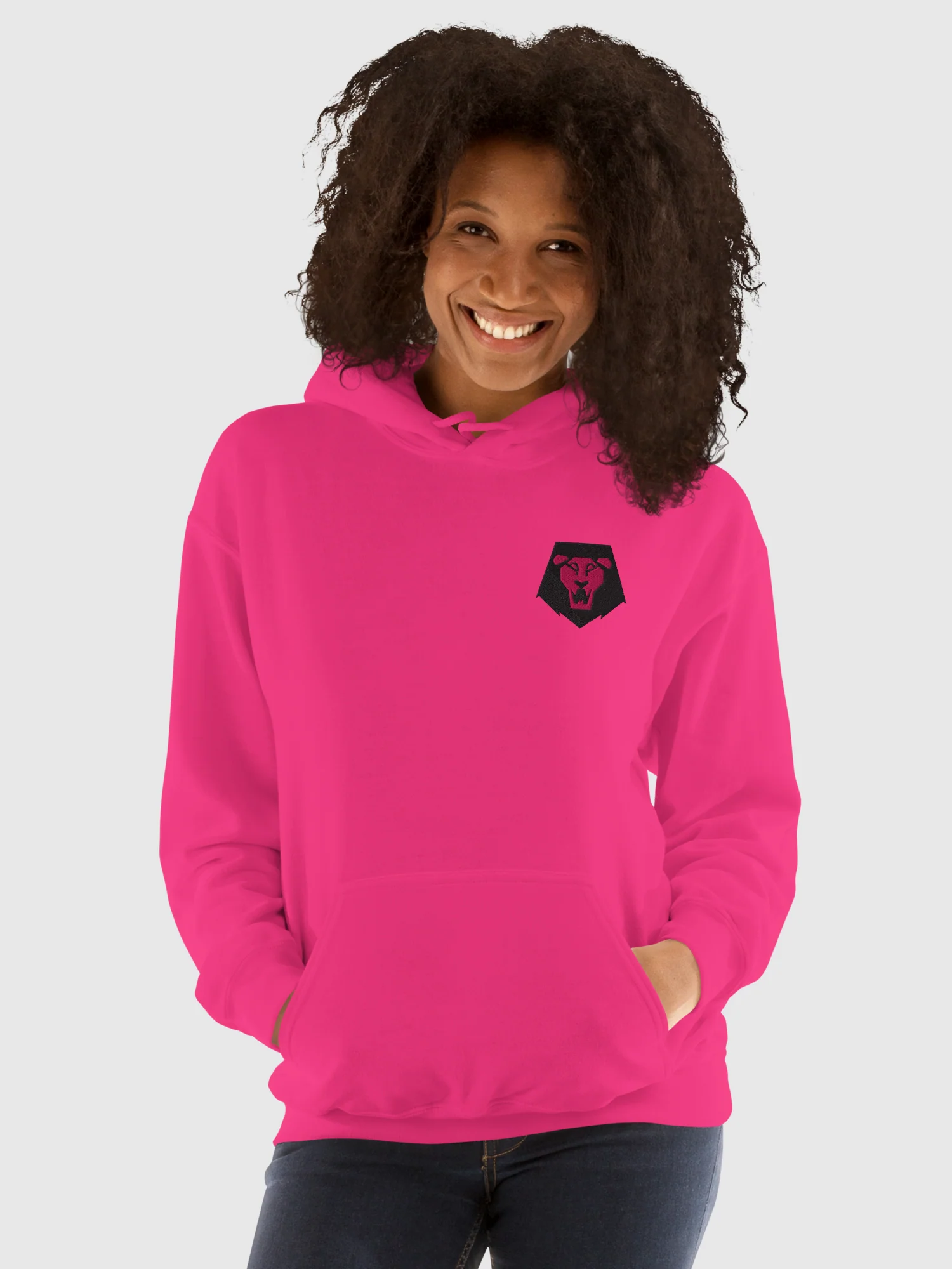 KPop Demon Hunters SAJA BOYS Lion Embroidered Hoodie - Image 3