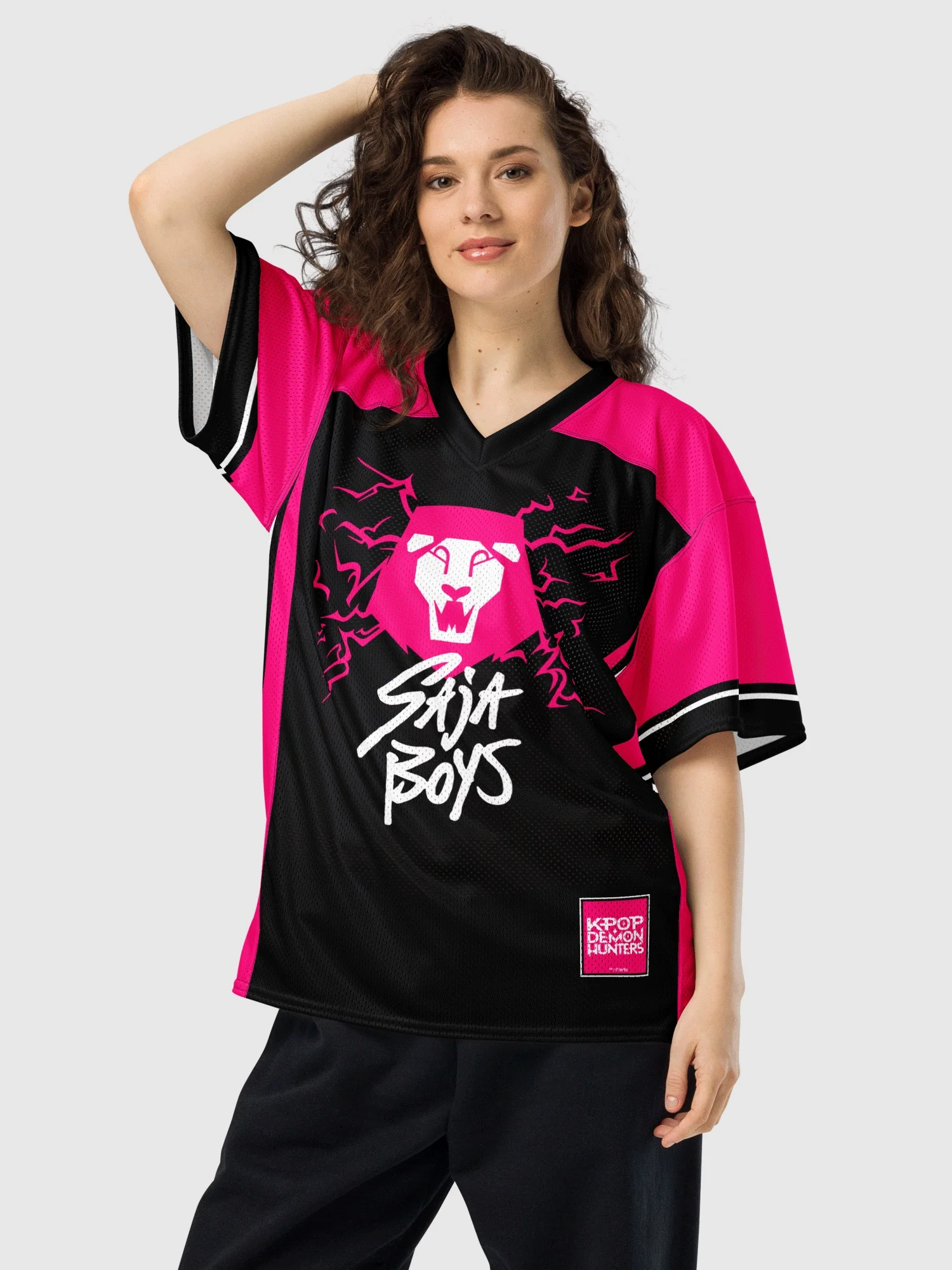KPop Demon Hunters SAJA BOYS Pride Football Jersey - Image 3