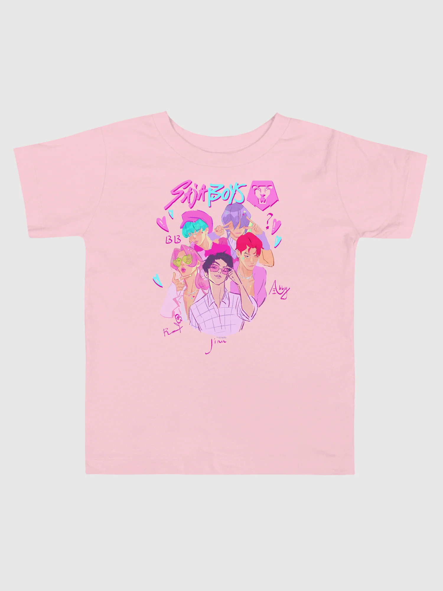 KPop Demon Hunters SAJA BOYS Toddler T-Shirt - Image 3