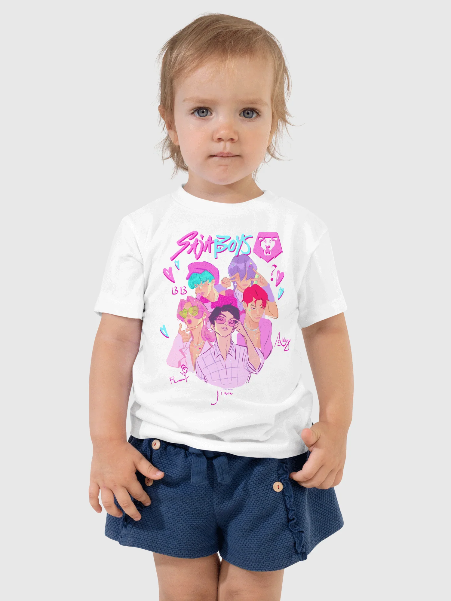 KPop Demon Hunters SAJA BOYS Toddler T-Shirt - Image 5