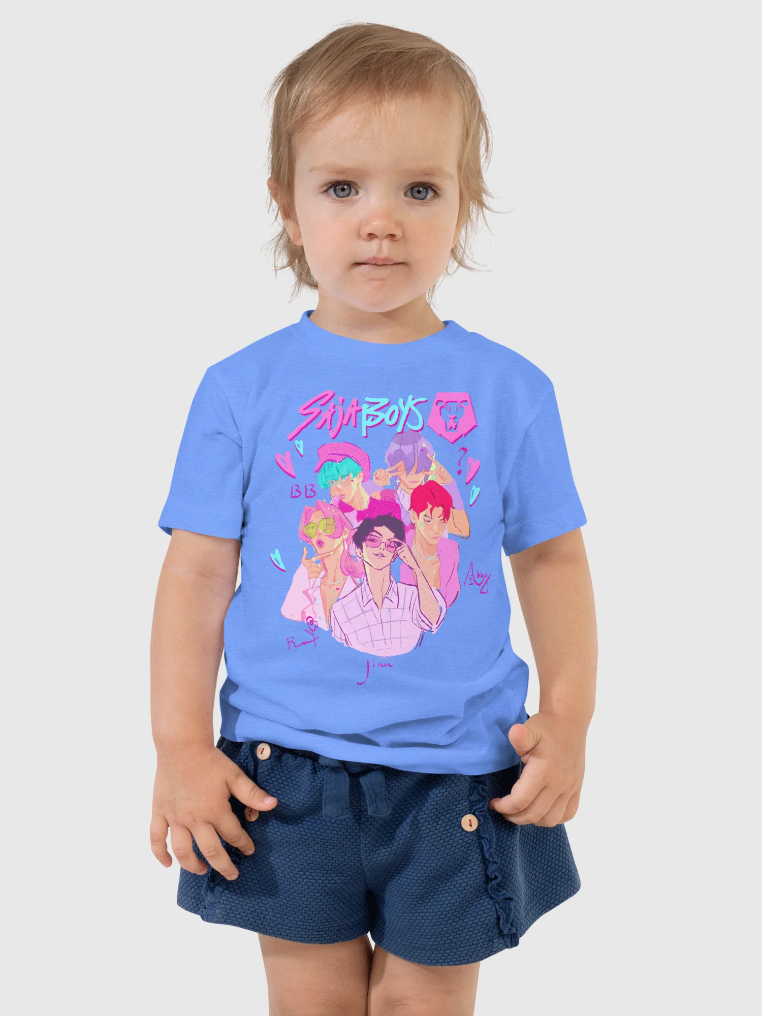 KPop Demon Hunters SAJA BOYS Toddler T-Shirt - Image 6
