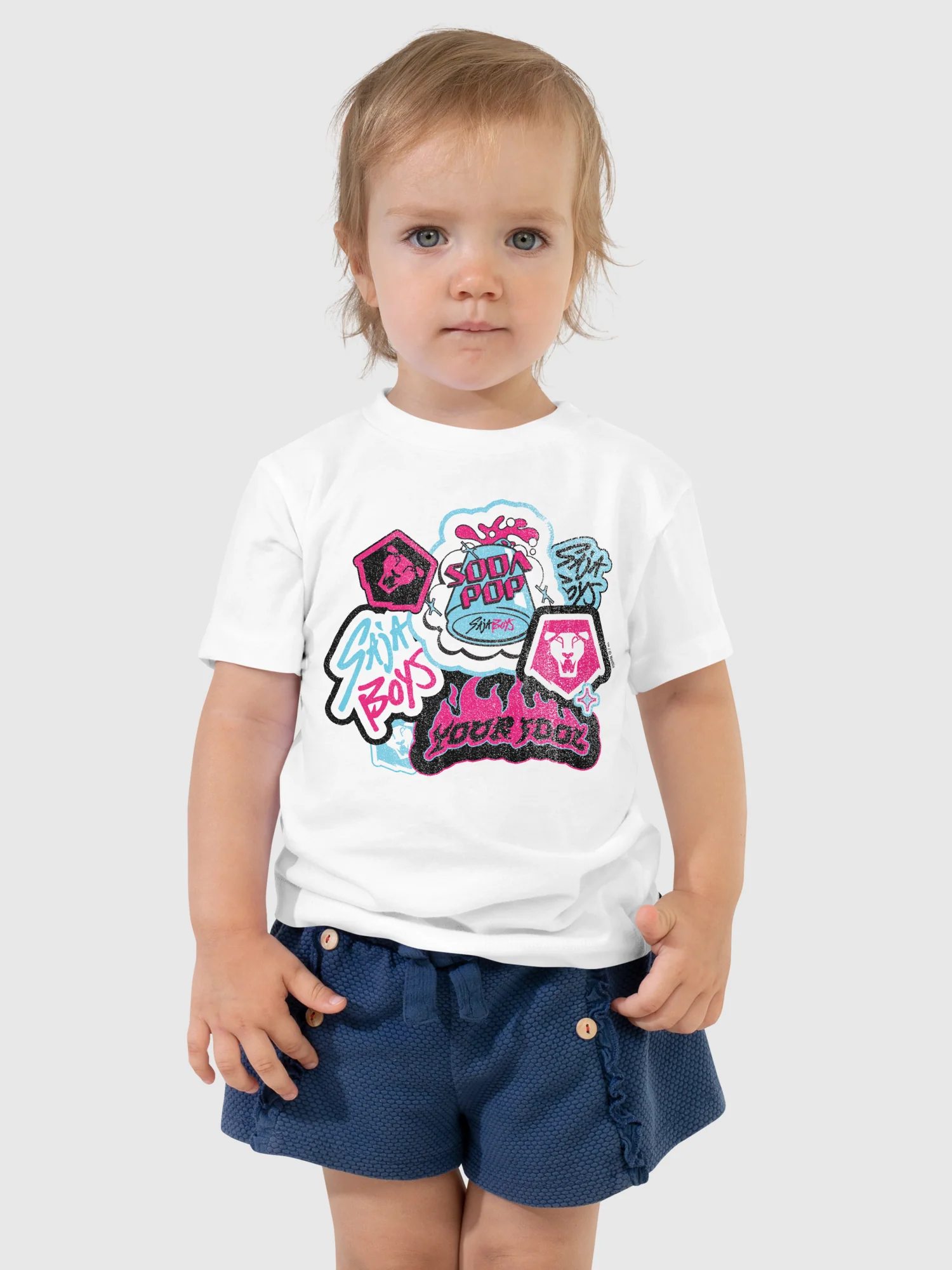 KPop Demon Hunters Saja Boys Toddler T-Shirt Collage - Image 3