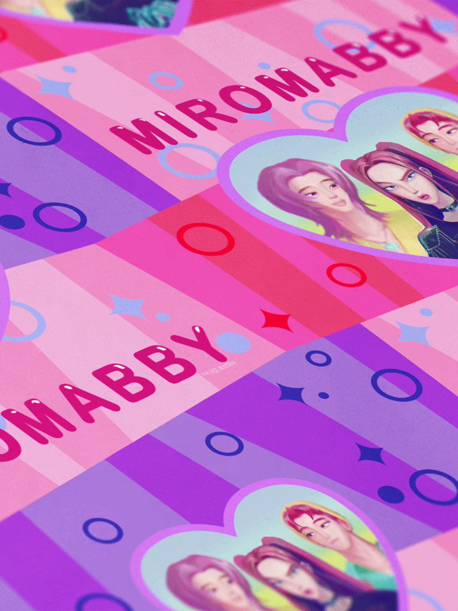 KPop Demon Hunters Satin Gift Wrap Miromabby - Image 3