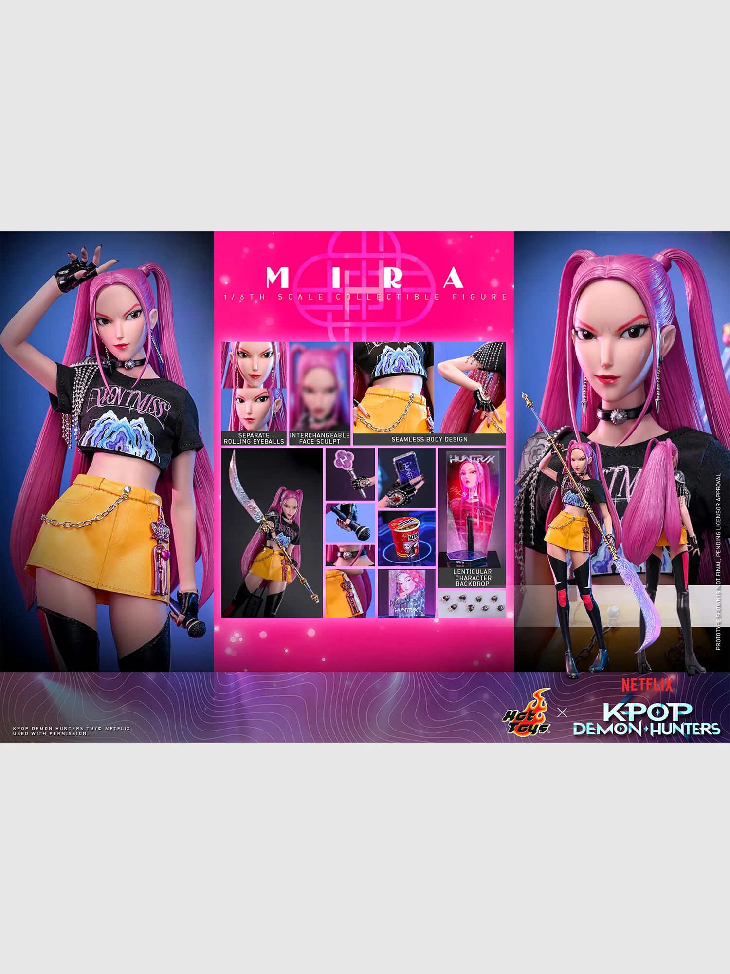 KPop Demon Hunters Sixth Scale Figure Mira - Image 2