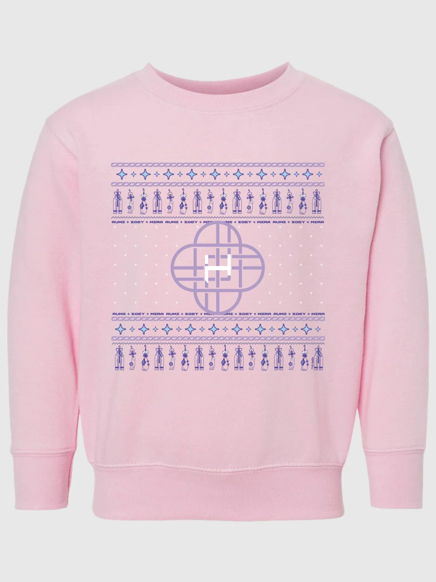 KPop Demon Hunters Toddler Crewneck Sweatshirt Holiday - Image 2