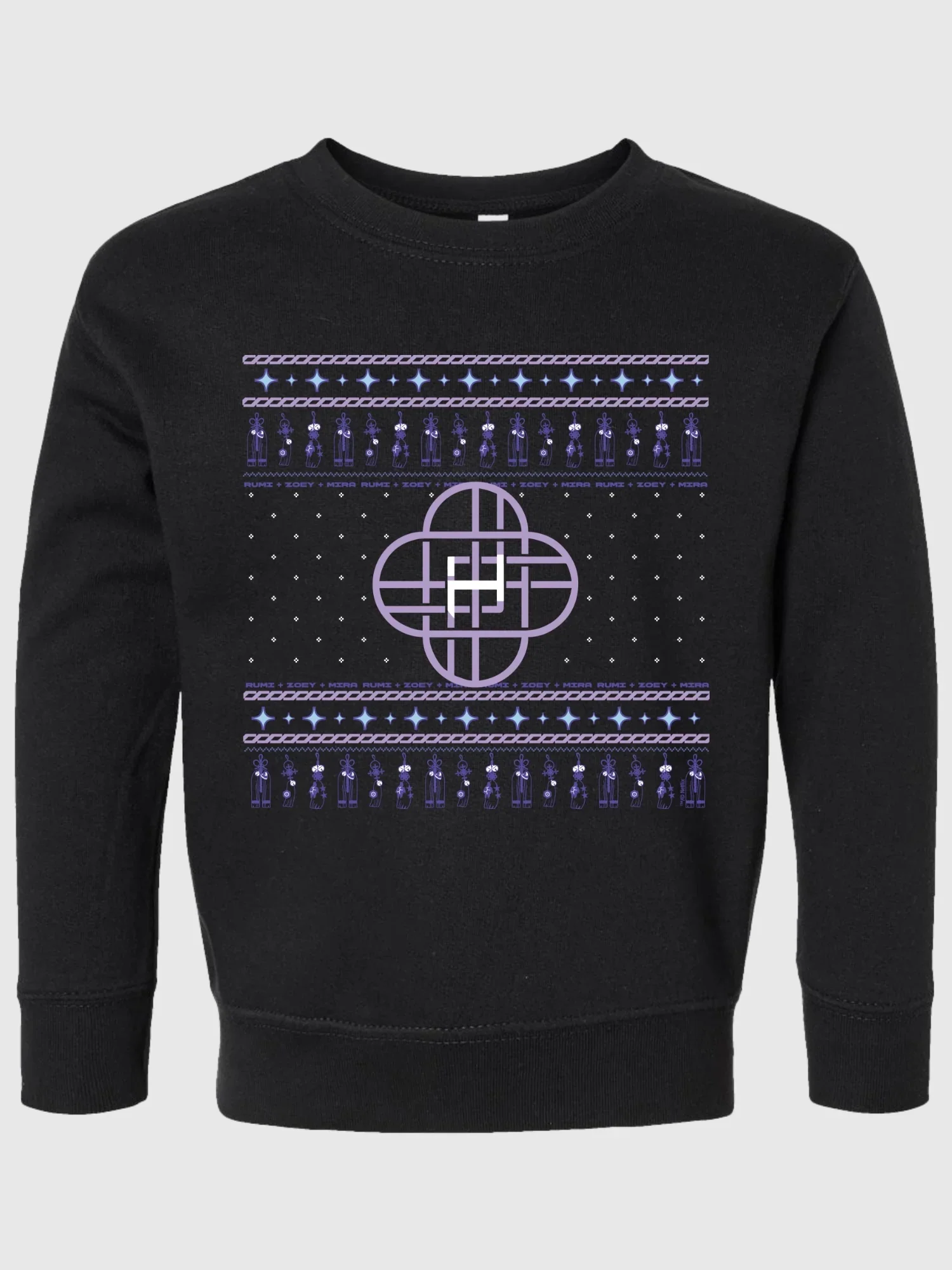 KPop Demon Hunters Toddler Crewneck Sweatshirt Holiday - Image 4