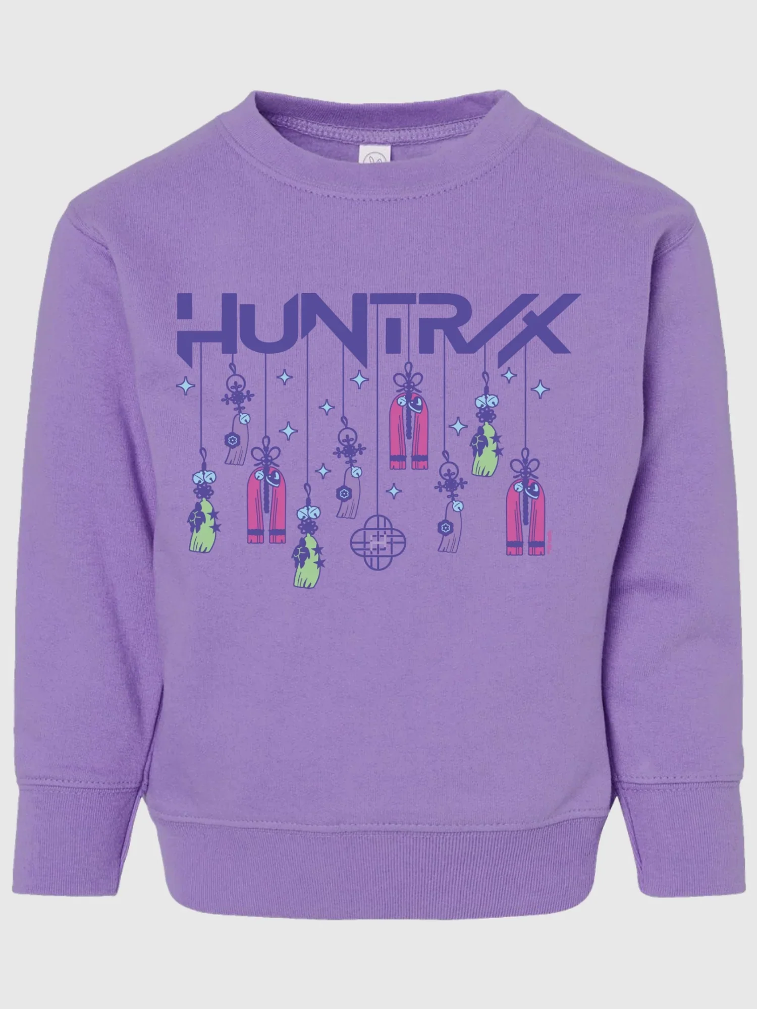 KPop Demon Hunters Toddler Crewneck Sweatshirt HUNTR/X Holiday Charms - Image 2