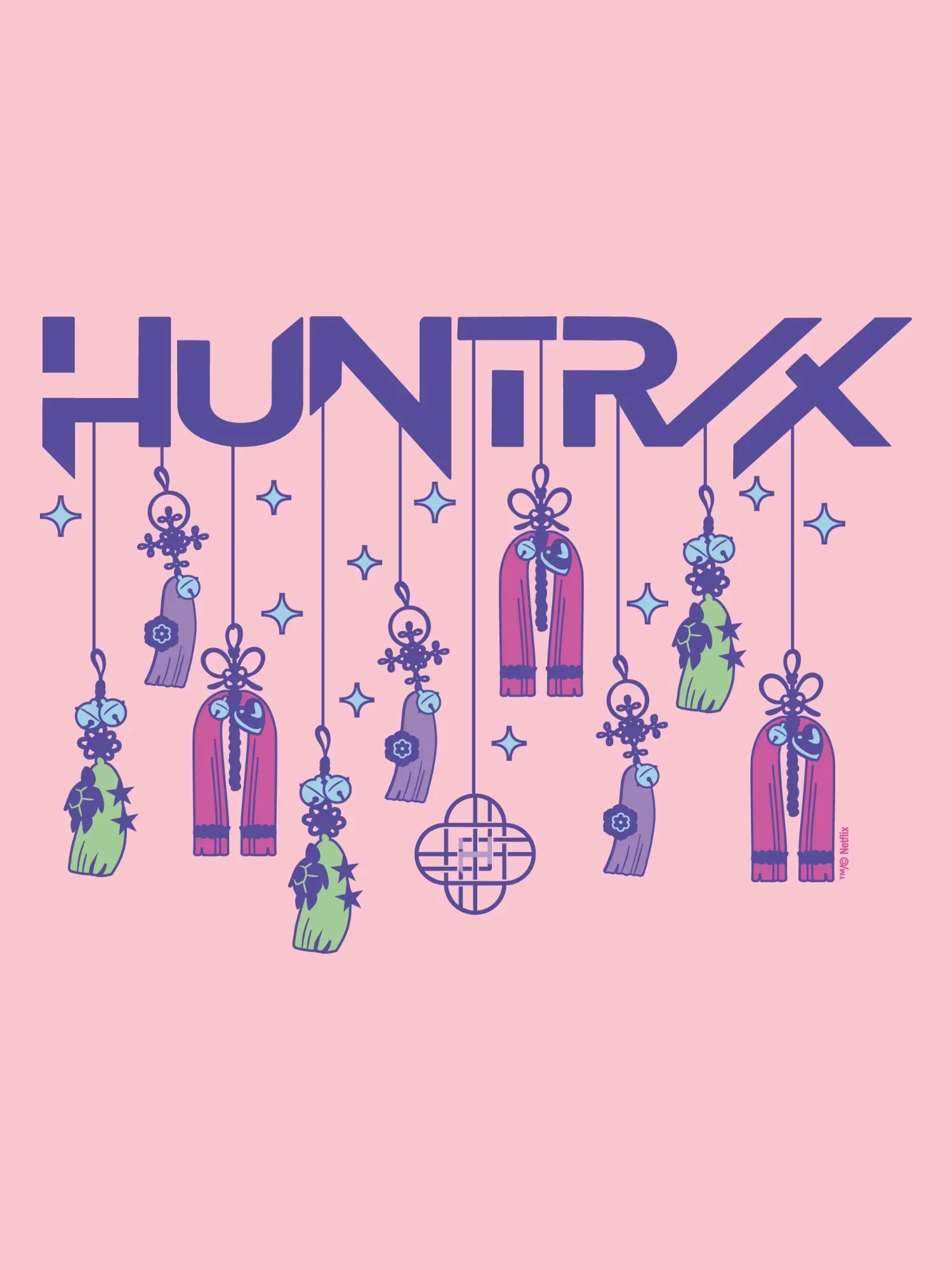 KPop Demon Hunters Toddler Crewneck Sweatshirt HUNTR/X Holiday Charms - Image 4