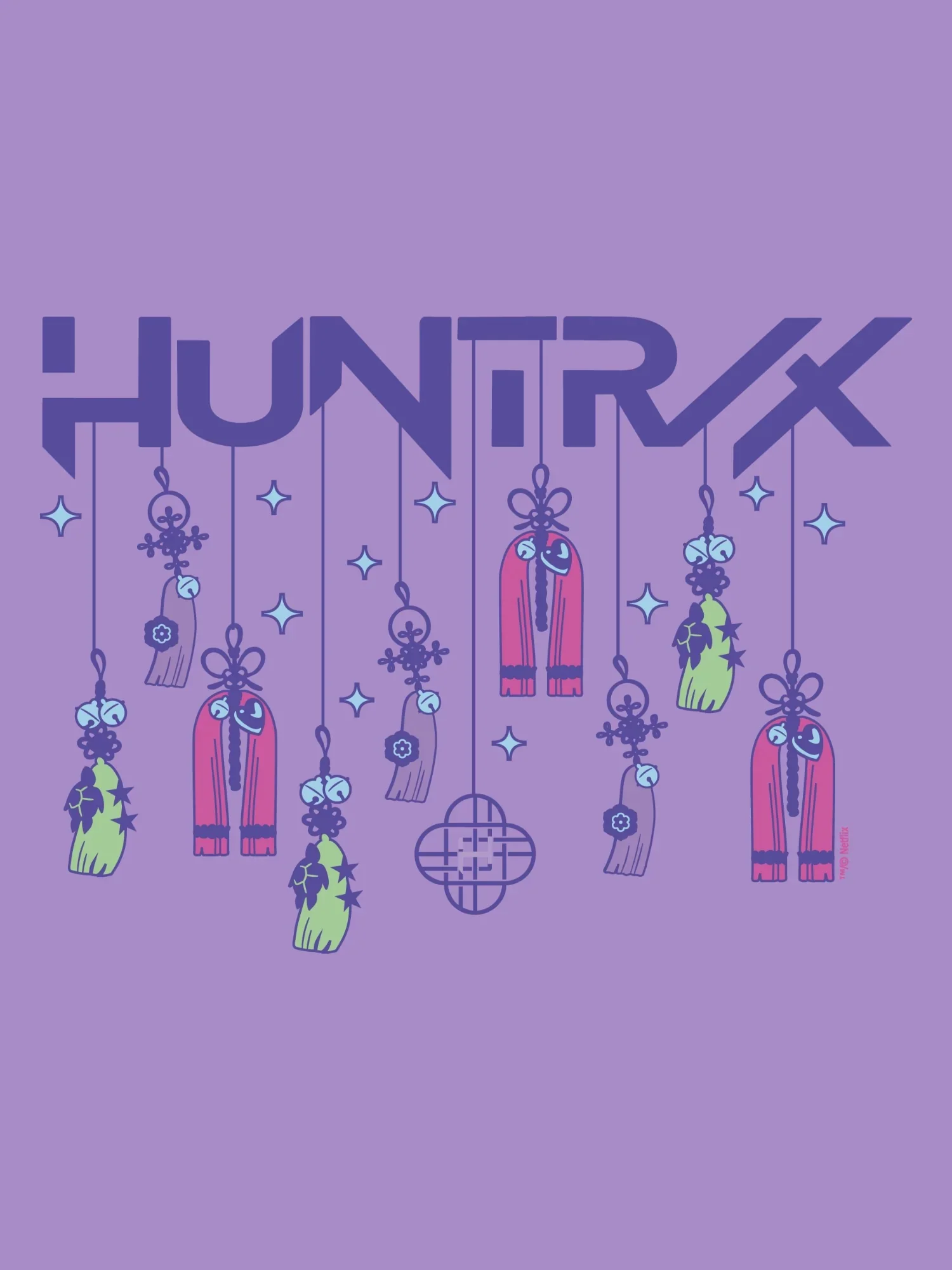 KPop Demon Hunters Toddler Crewneck Sweatshirt HUNTR/X Holiday Charms - Image 6