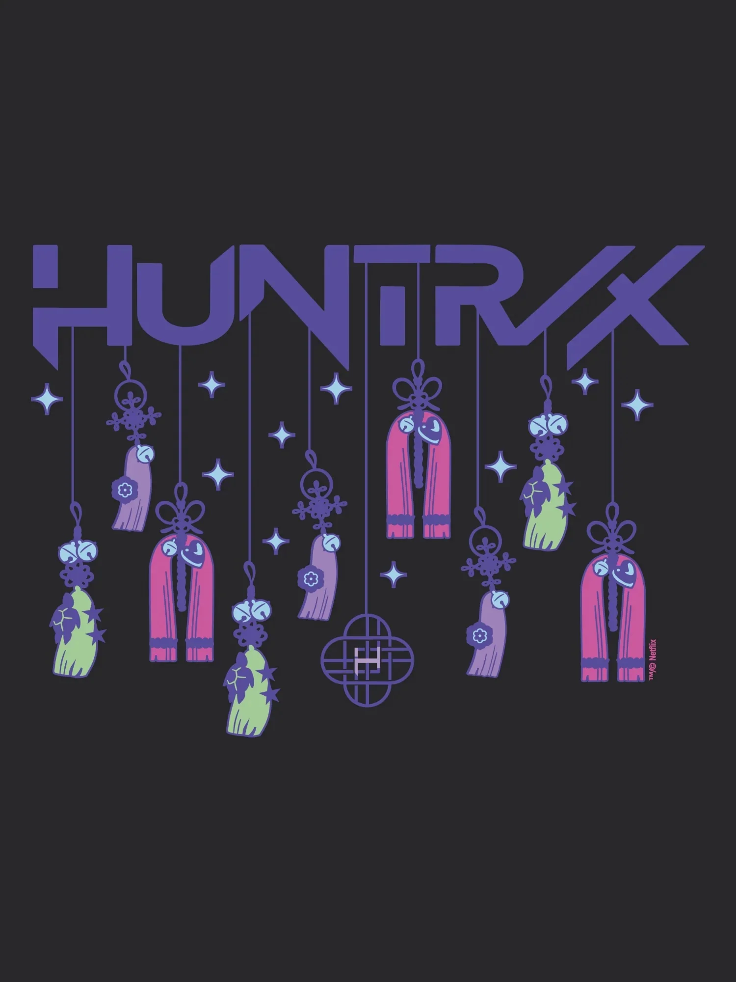 KPop Demon Hunters Toddler Crewneck Sweatshirt HUNTR/X Holiday Charms - Image 8