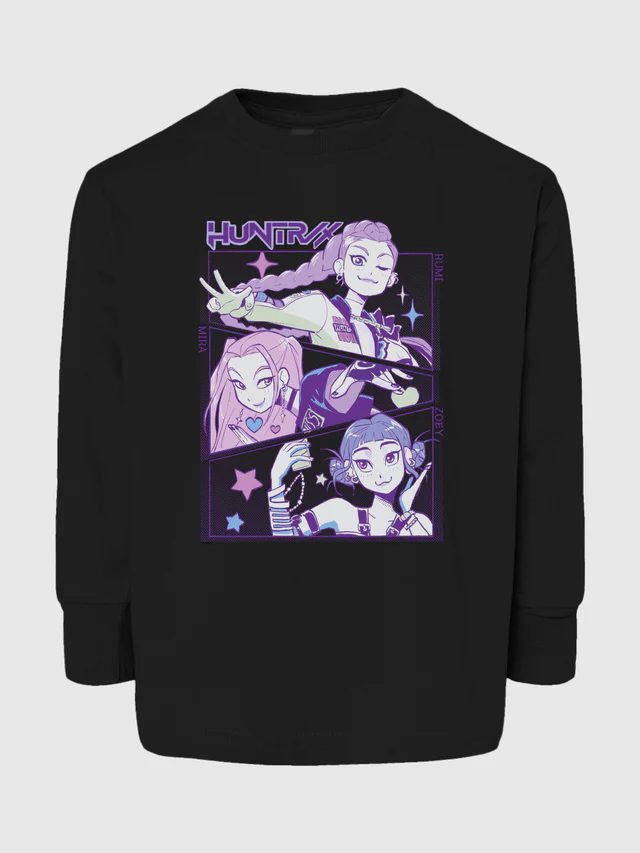 KPop Demon Hunters Toddler Long Sleeve T-Shirt HUNTR/X - Image 2