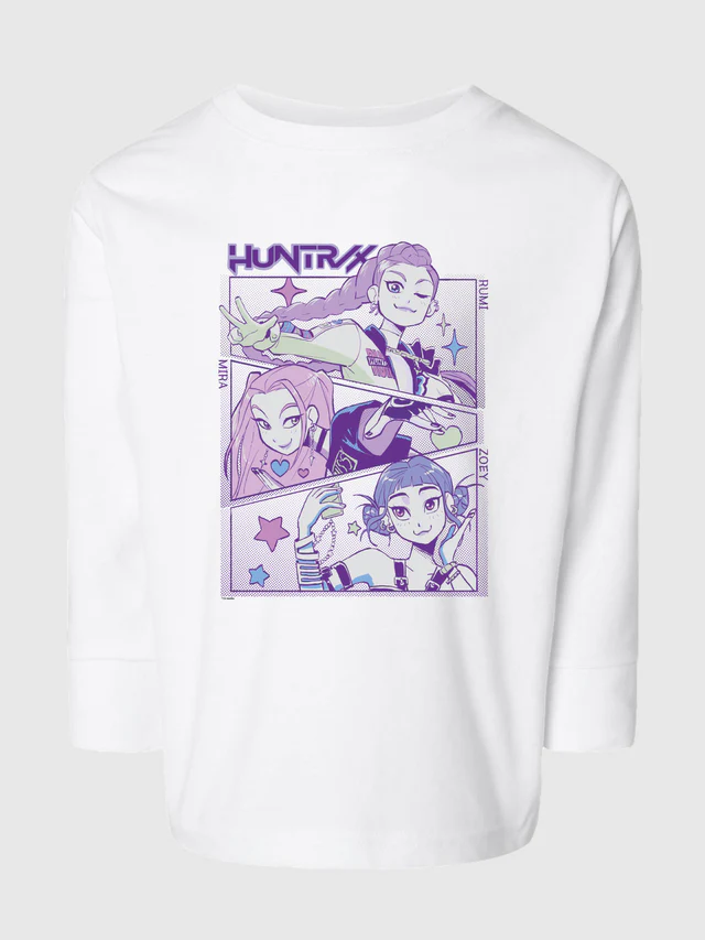 KPop Demon Hunters Toddler Long Sleeve T-Shirt HUNTR/X - Image 3