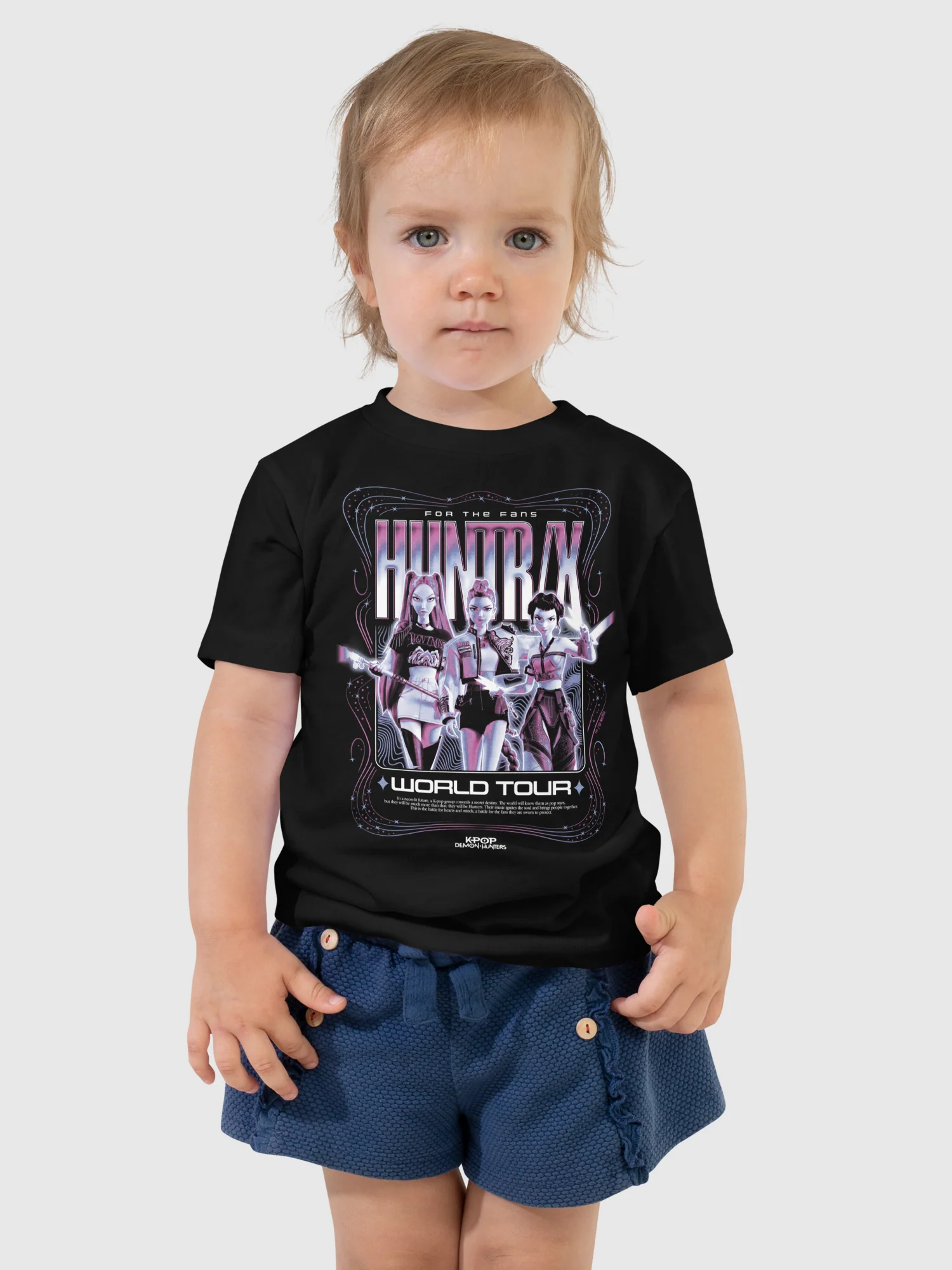 KPop Demon Hunters Toddler T-Shirt HUNTR/X World Tour - Image 2