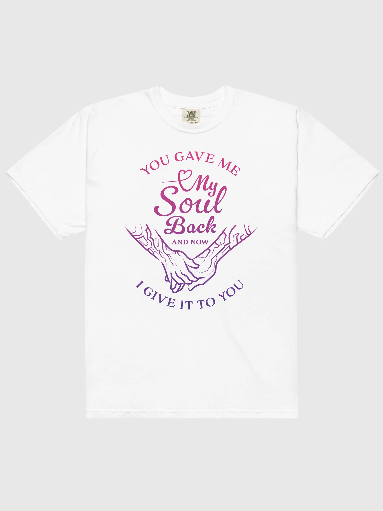 KPop Demon Hunters You Gave Me My Soul Back Comfort Colors T-Shirt - Image 3