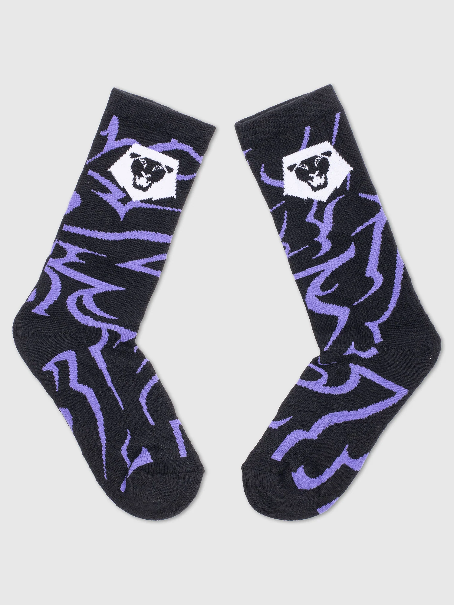 KPop Demon Hunters Youth Athletic Crew Sock Saja Boys Glow In The Dark - Image 4