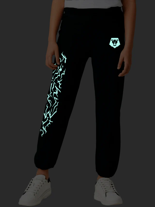 KPop Demon Hunters Glow in the Dark Youth Sweatpants Saja Boys - Image 2