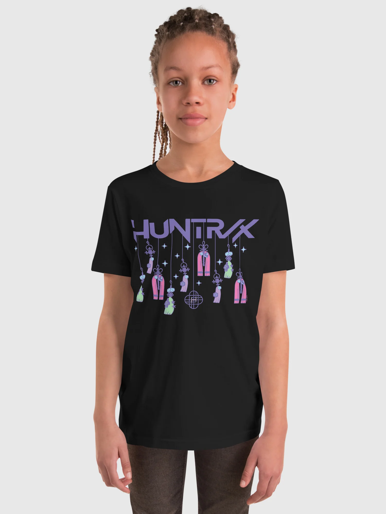 Kpop Demon Hunters Kids T-Shirt HUNTR/X Holiday Charms - Image 2