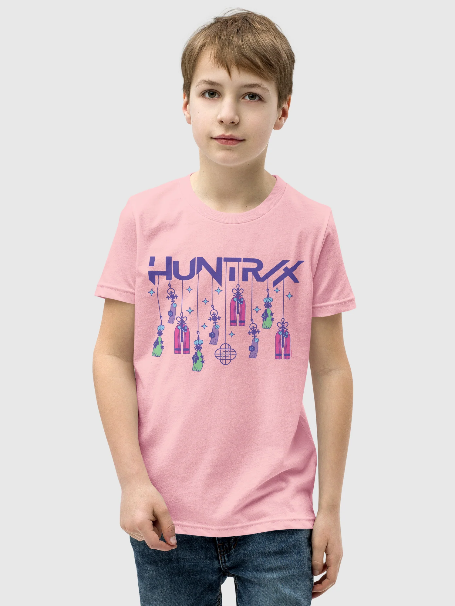 Kpop Demon Hunters Kids T-Shirt HUNTR/X Holiday Charms - Image 4