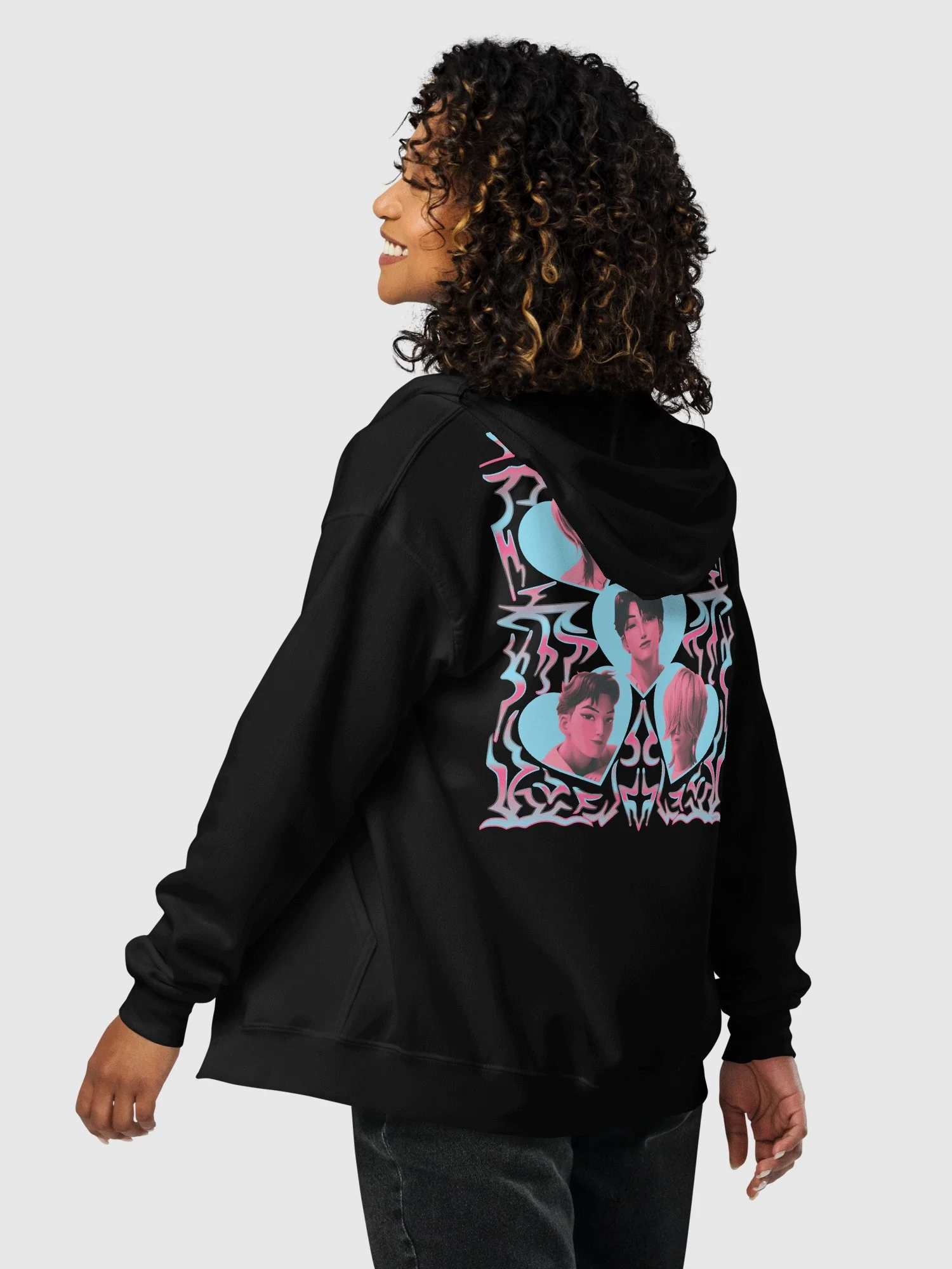 KPop Demon Hunters Zip Hoodie Saja Boys Love - Image 3