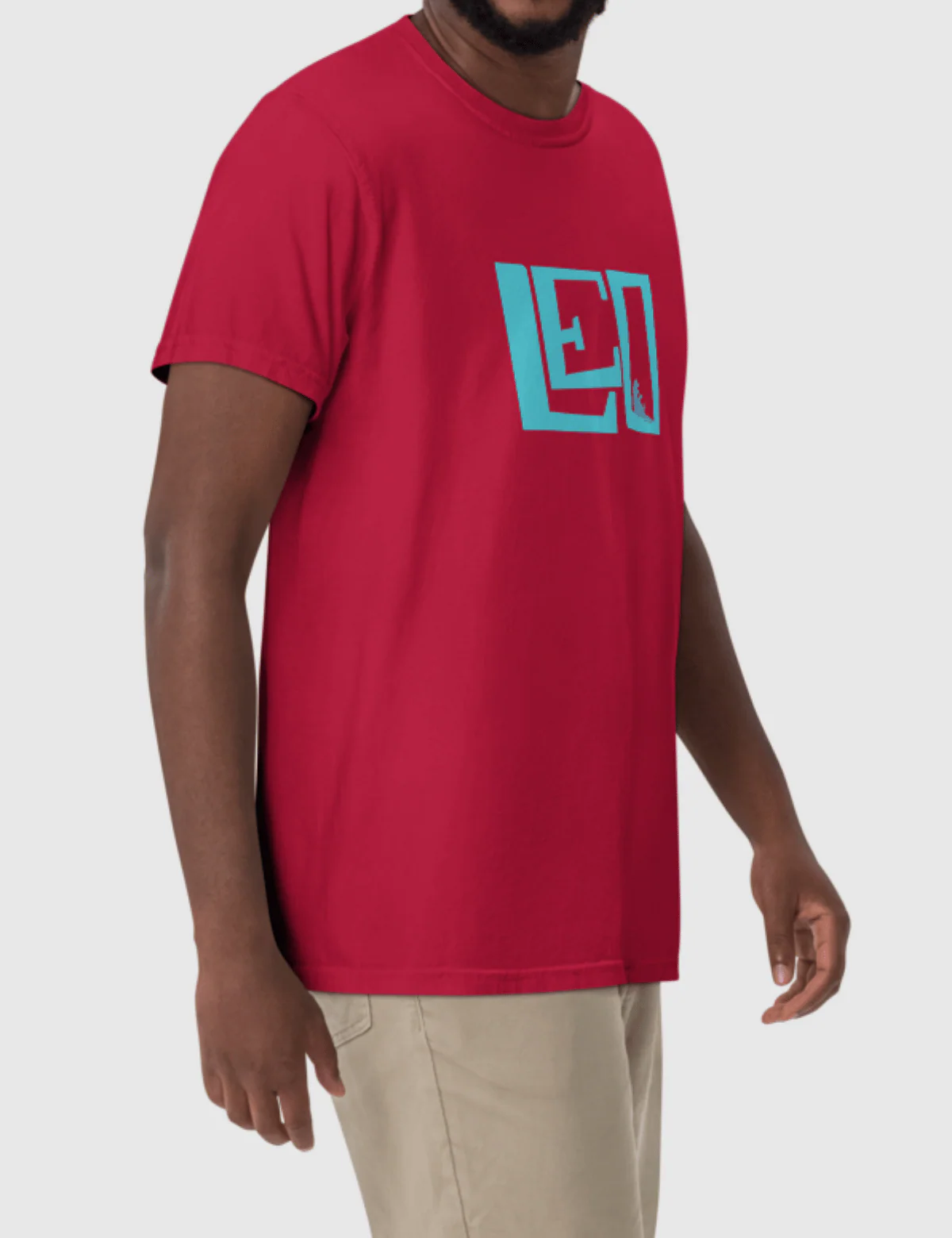 Leo Unisex Logo T-Shirt [Red] - Image 4