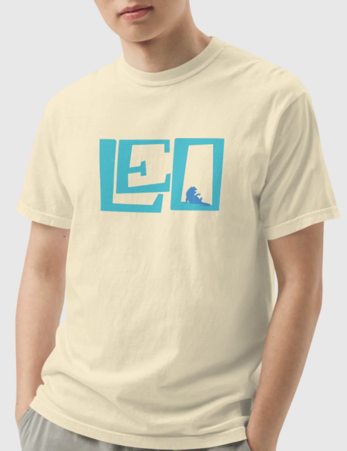 Leo Unisex Logo T-Shirt [Tan] - Image 4